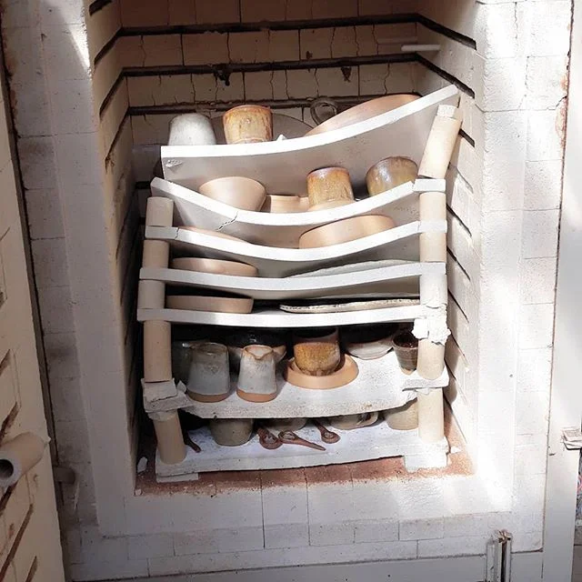 So this happened this morning.
See previous post about temperature. 
I have never seen kiln shelves bend this much before. -
#kilnfailure #kilndisaster #australianceramics #pottery #ceramics #ihatethis #sigh #strongcupoftea