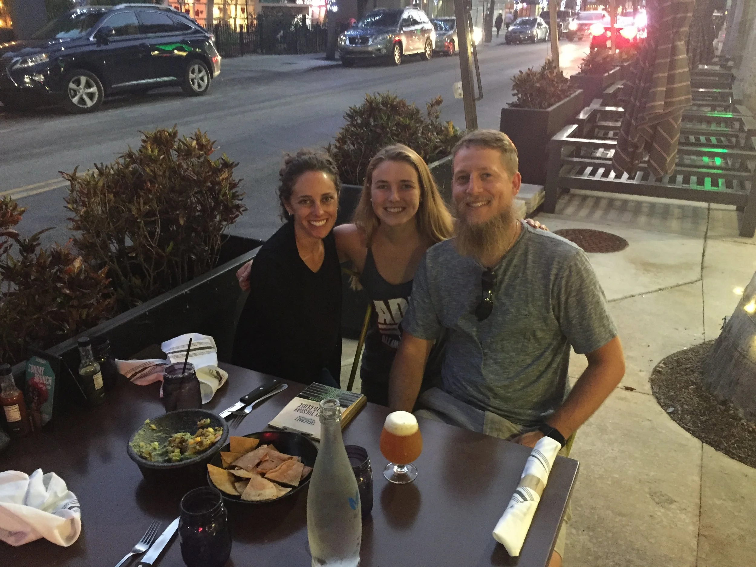 Dinner at TacoCraft with Emma! Their Tropical Guacamole is delish...