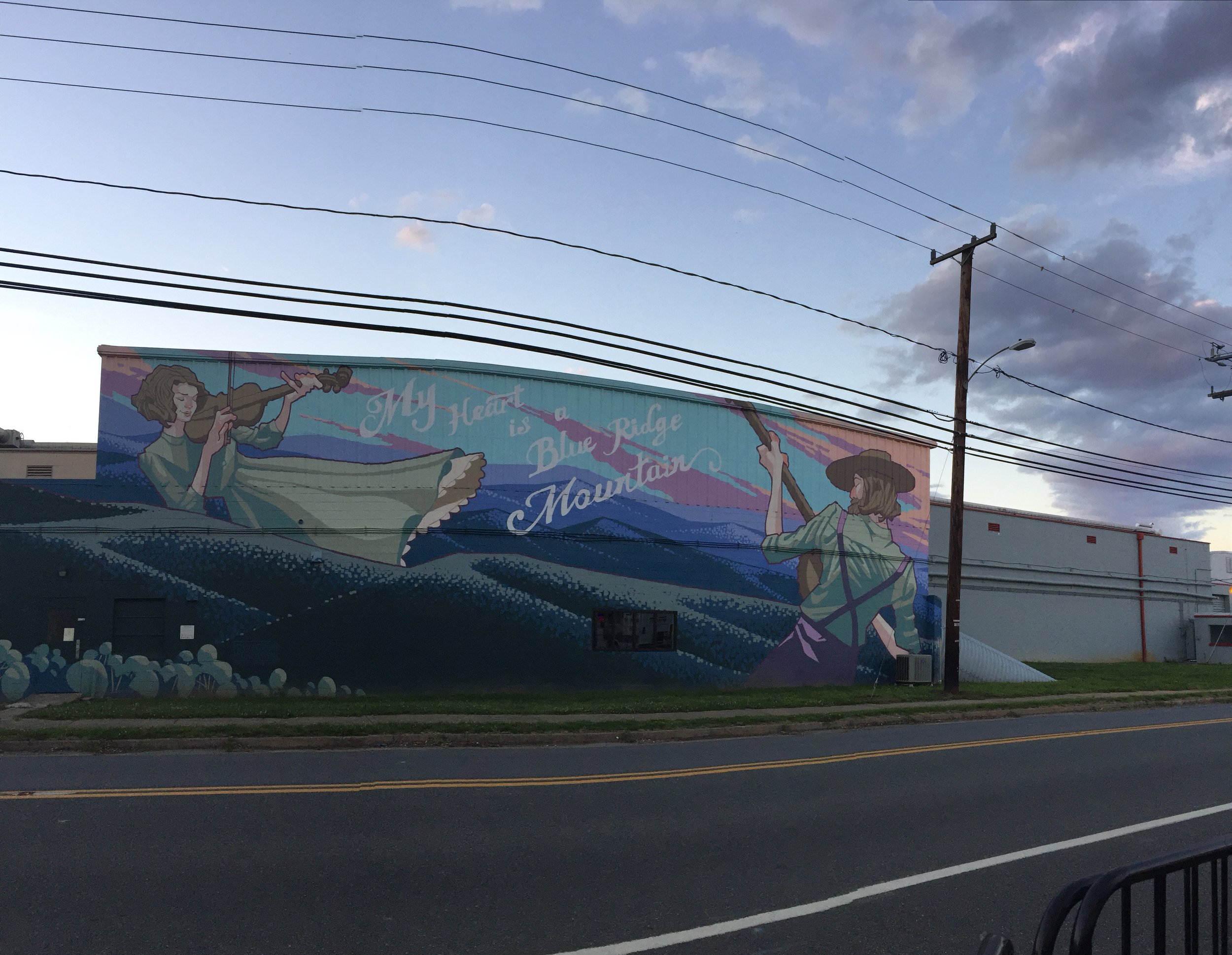  Mural outside of   Starr Hill Brewery   