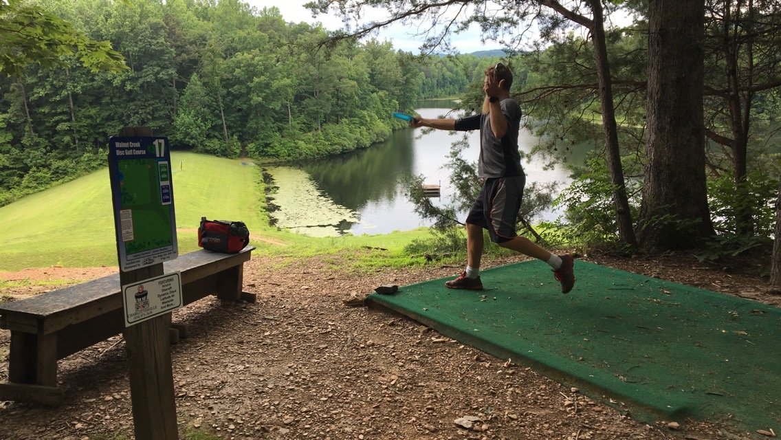  Frisbee golf at   Walnut Creek Park   