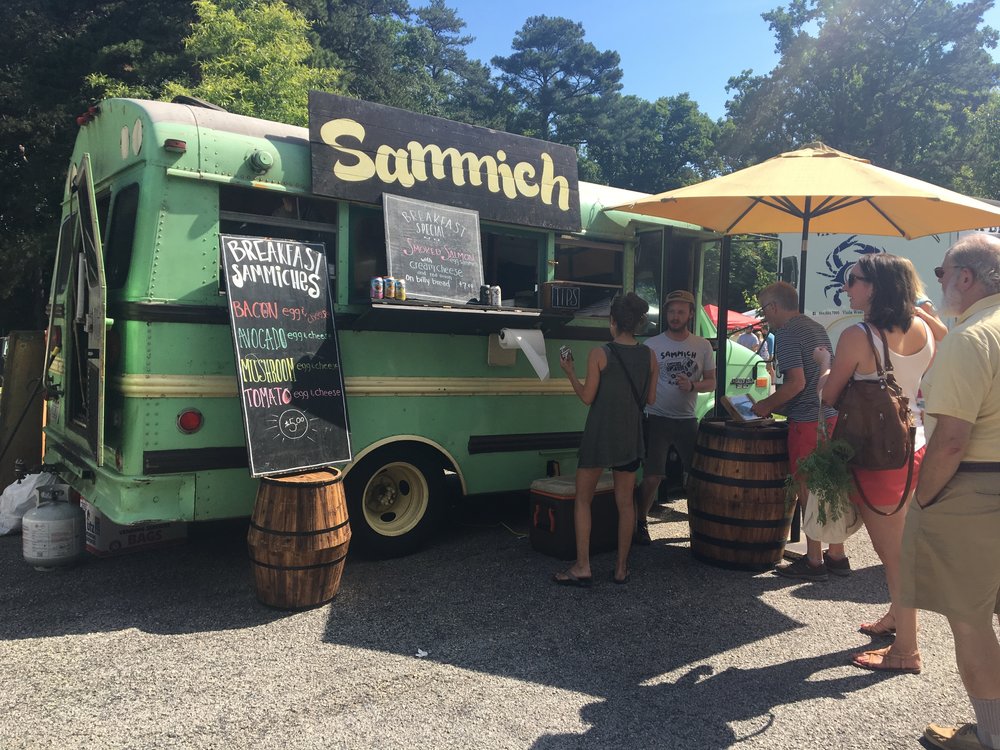  Lunch time at   South Of The James Farmers Market    