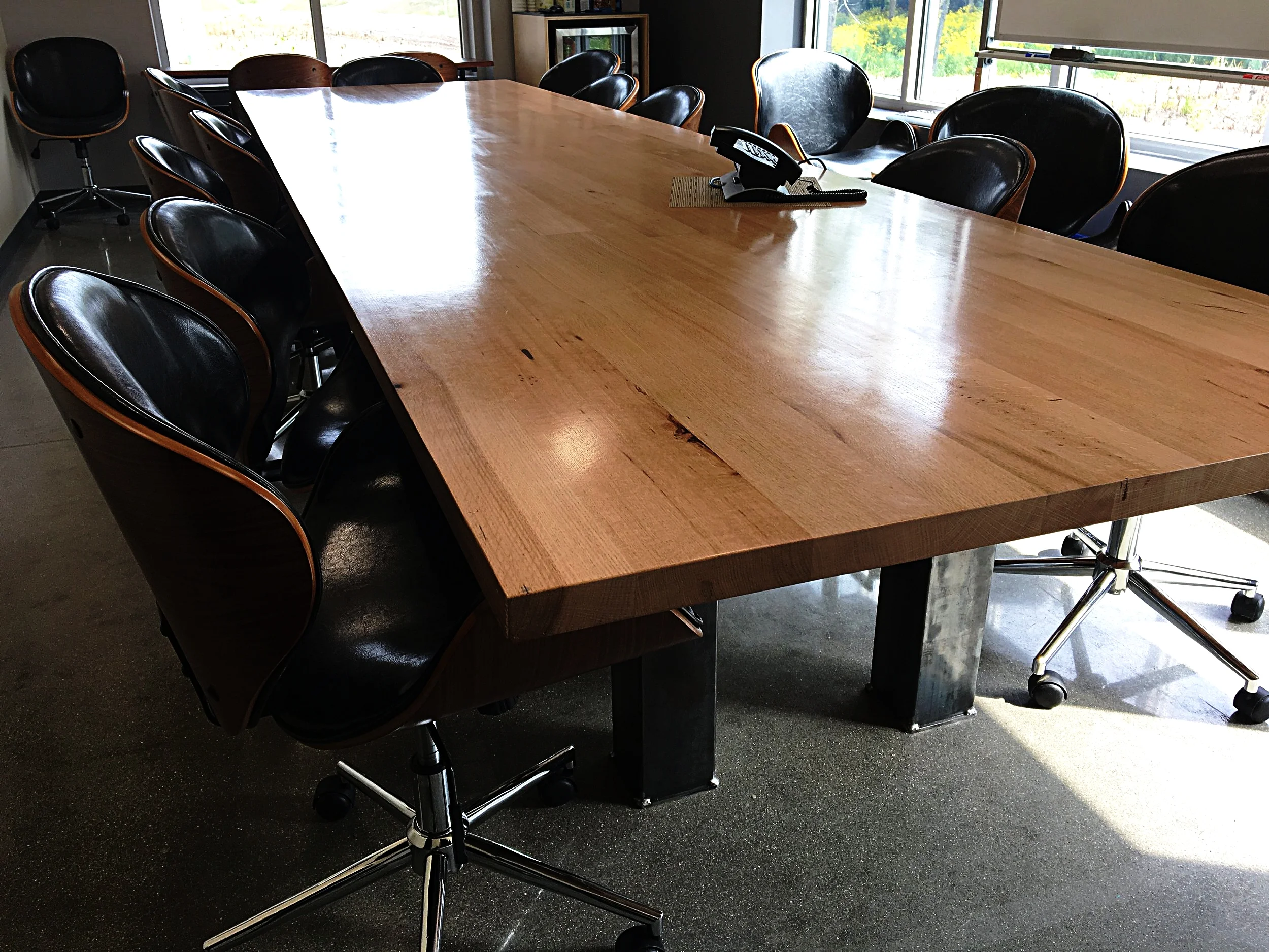 Steel base frame using 5" x 5" posts