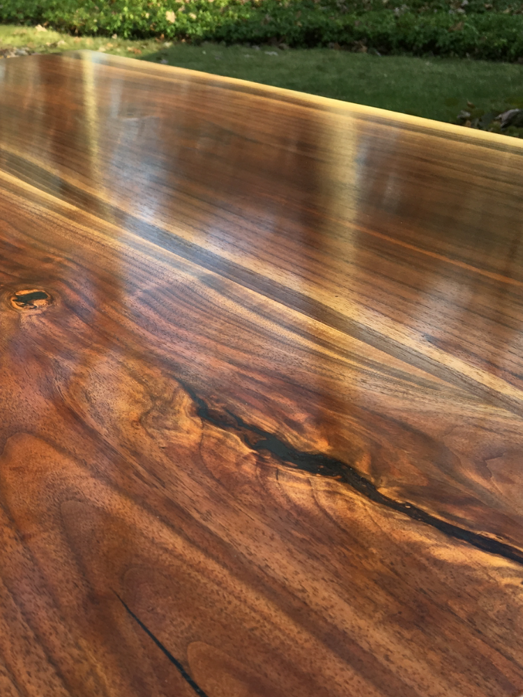 Walnut stand-up desk