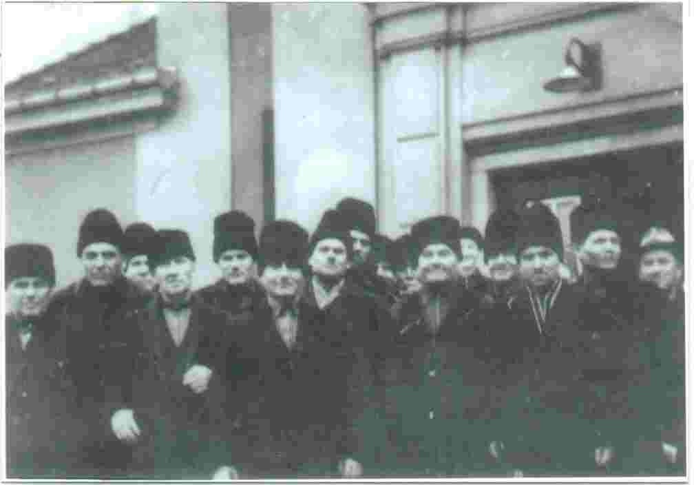 men in fur hats