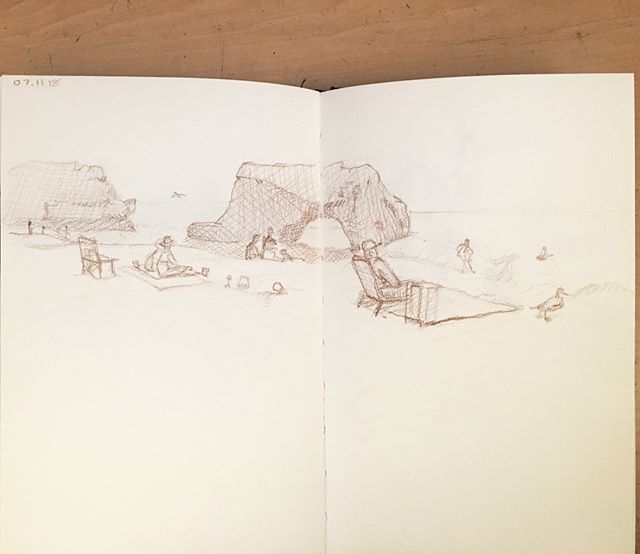 Santa Cruz sketches #pencil #sketchbook
