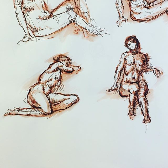 Trying to learn the ways of the pen and water

#figuredrawing #pen #inkdrawing #fountainpen #penandwash