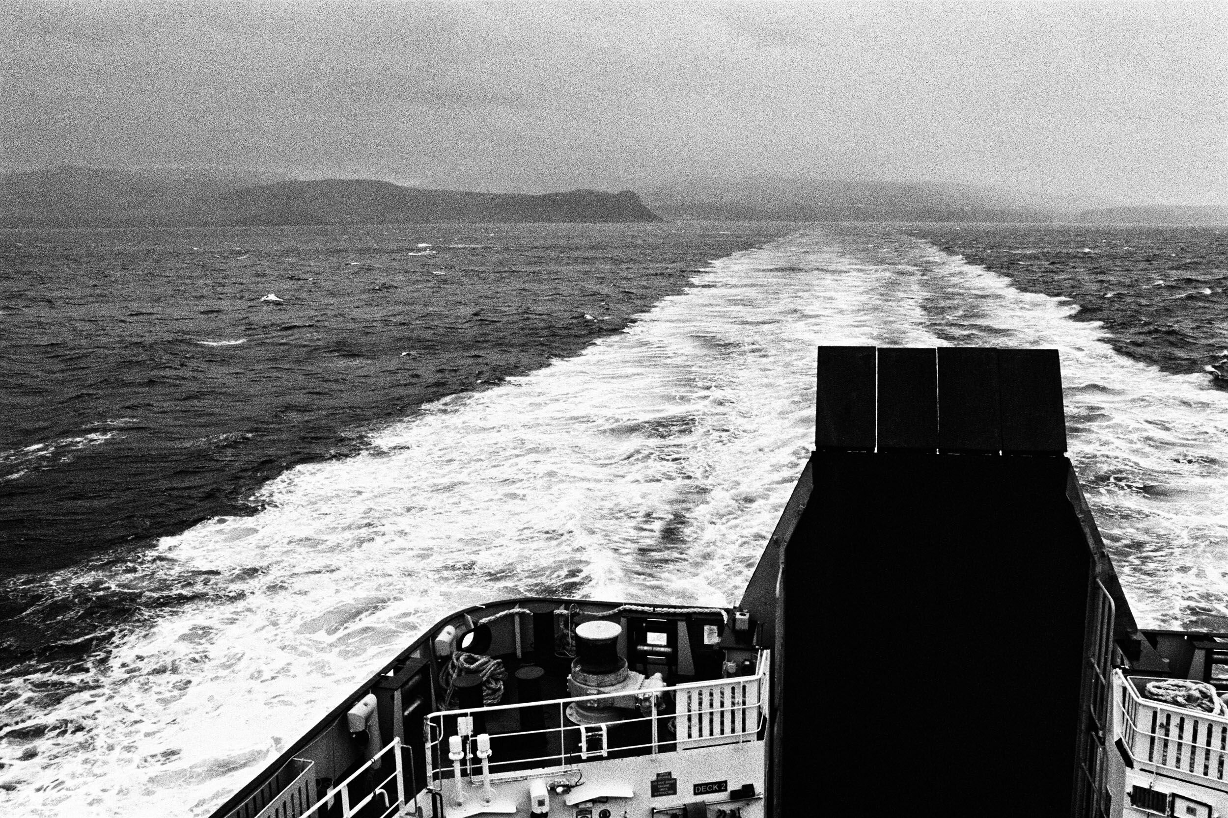  Looking Back, Boat from Uig to Lochmaddy, 2018 