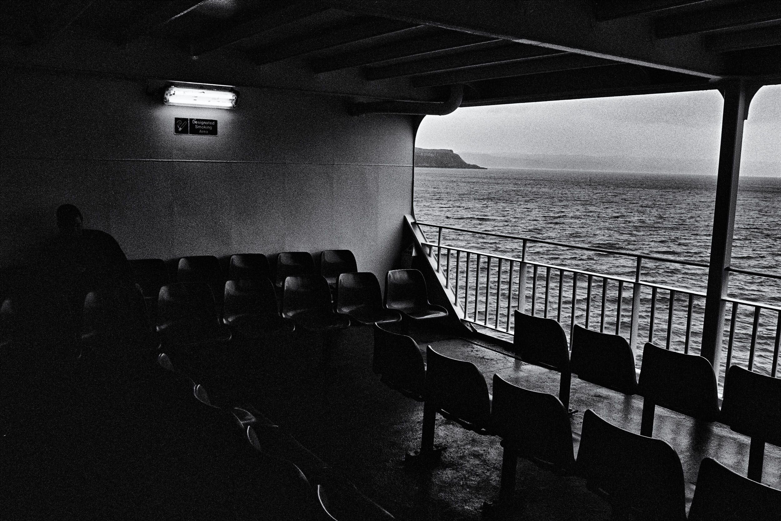  Smokers Corner, Boat from Uig to Lochmaddy, 2018. 