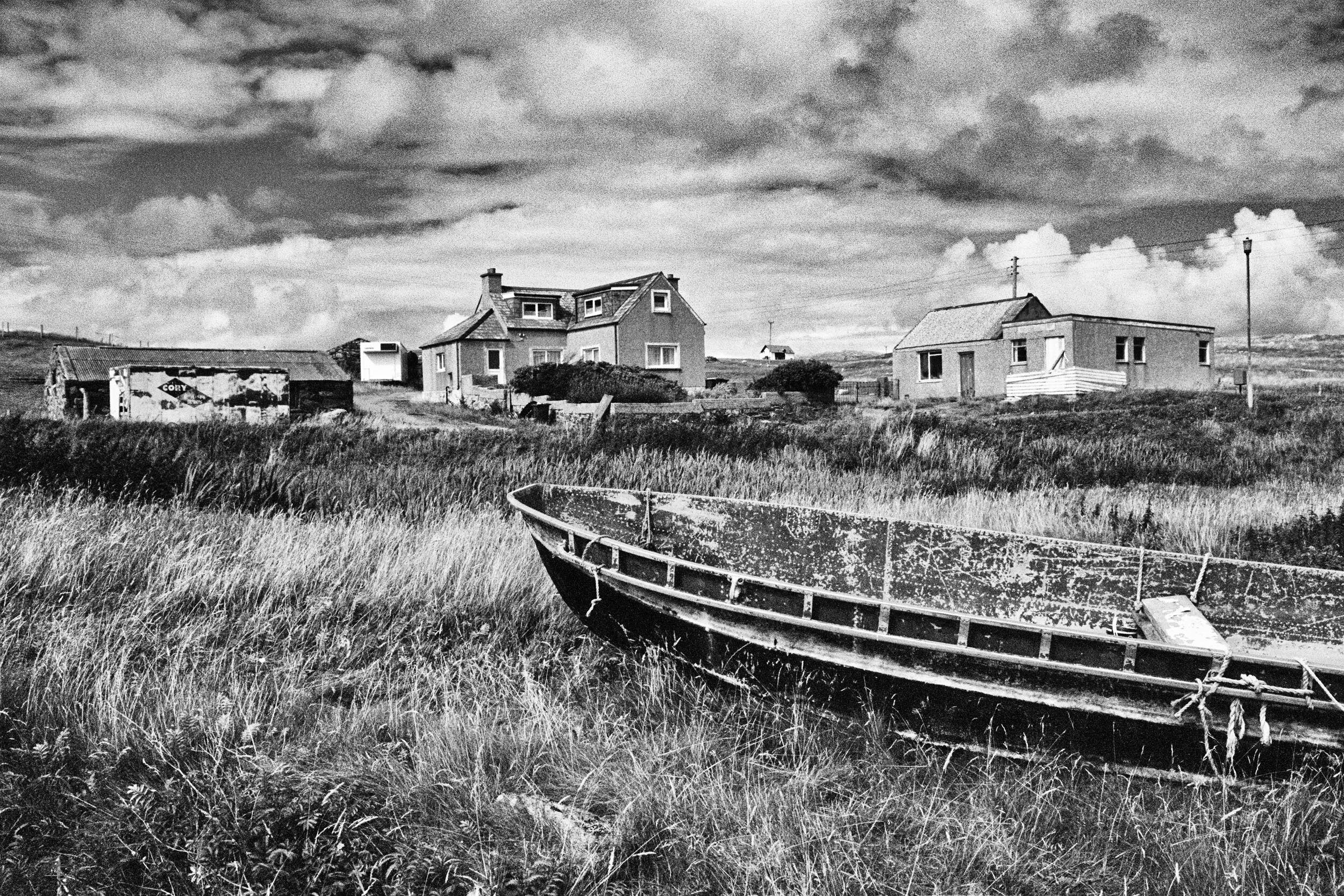  Boat and Houses, Backhill, Isle of Berneray, 2018 