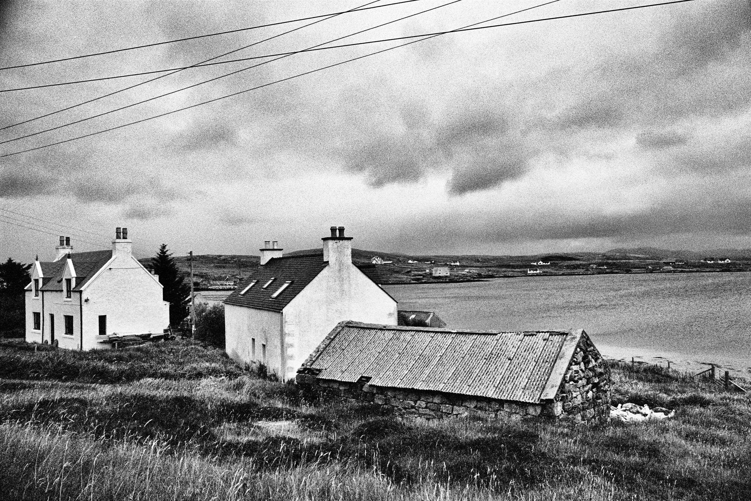 Houses and Telegraph Lines, Isle of Berneray, 2018 