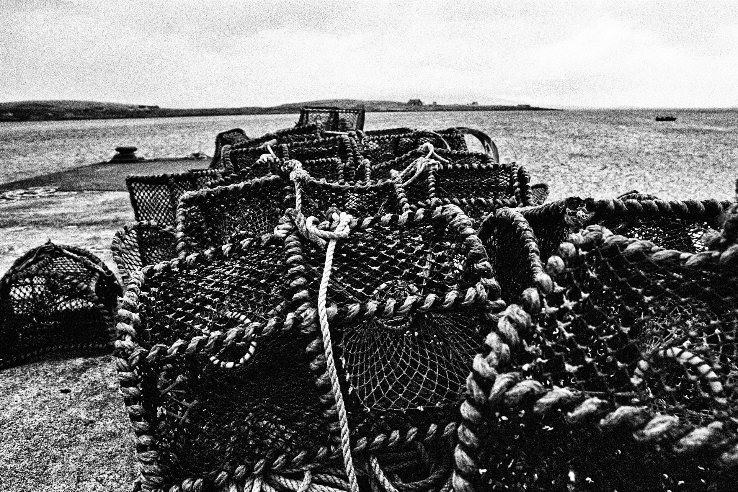 Lobster Traps, Berneray Harbour, Isle of Berneray, 2018 