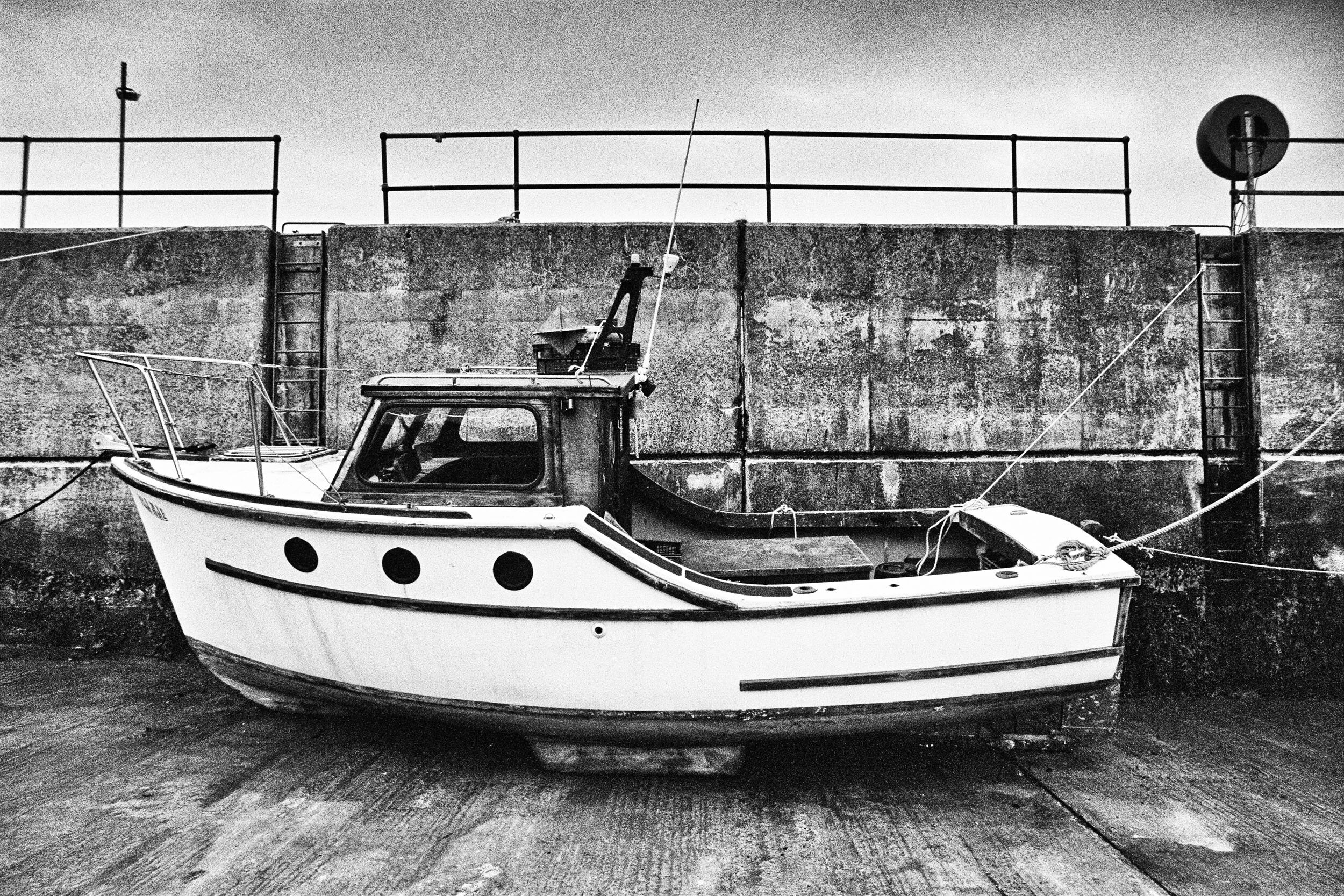  Boat on the Dry, Berneray Harbour, Isle of Berneray, 2019 