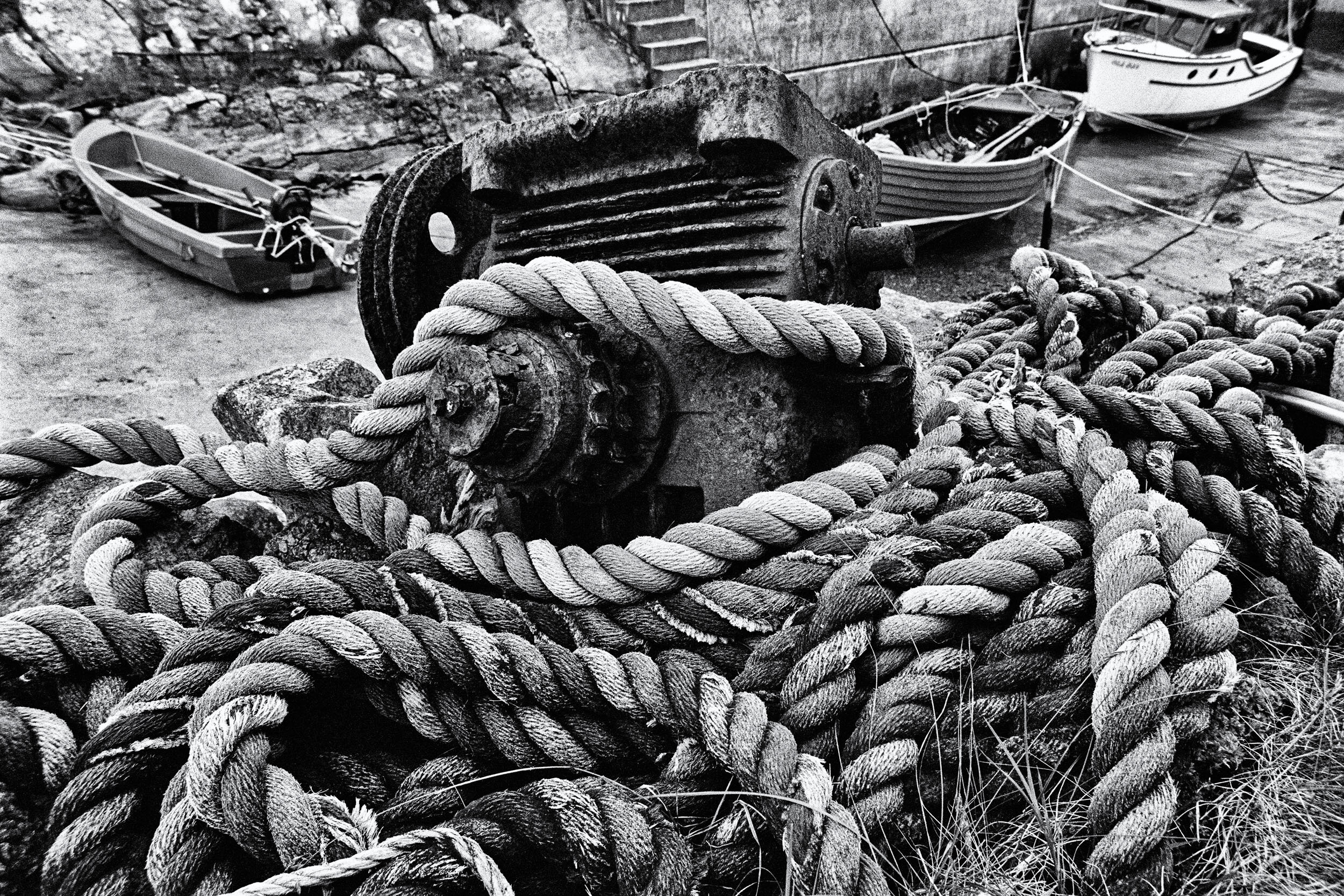  The Anaconda that Caught a Motor, Berneray Harbour, Isle of Berneray, 2019 