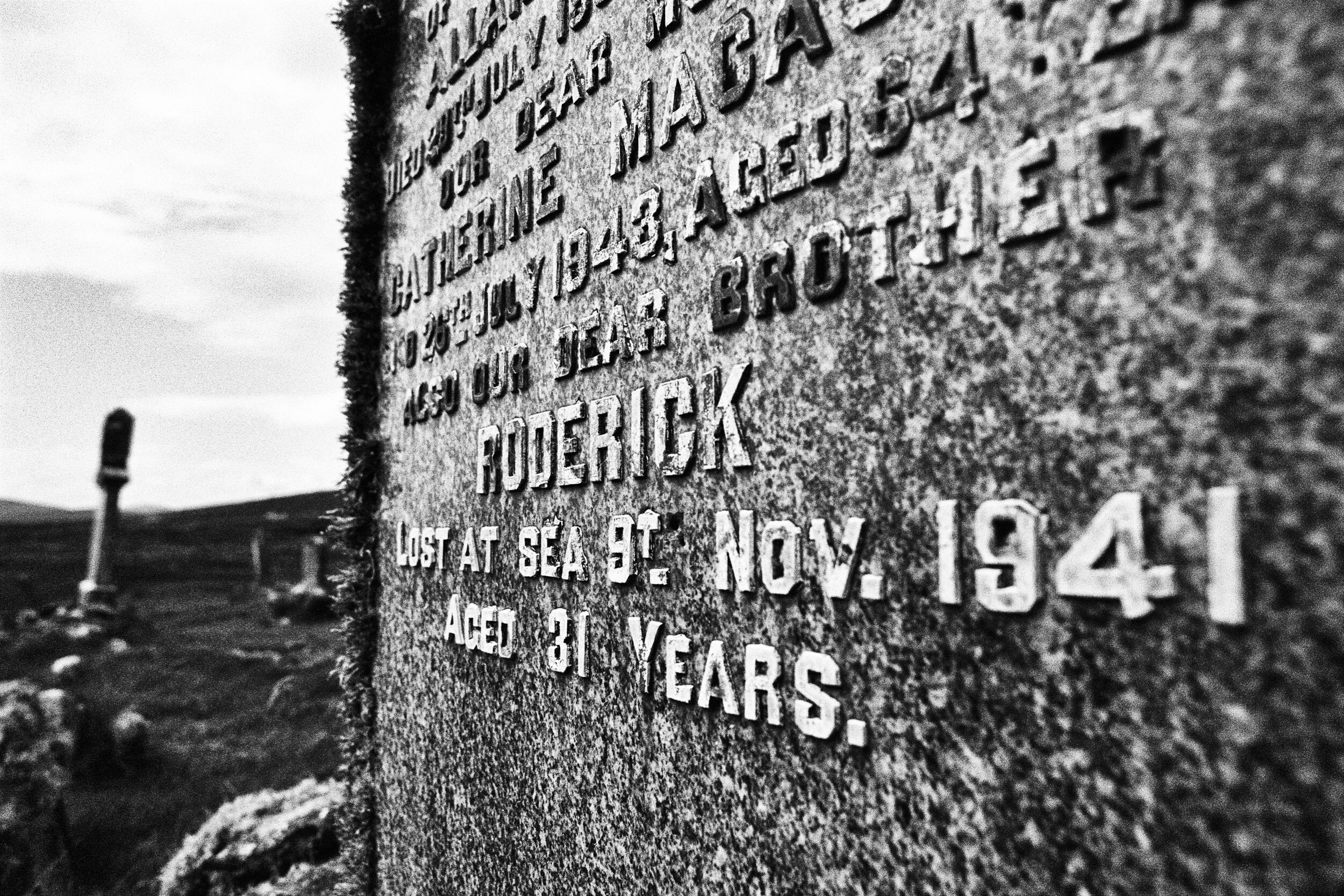  Lost at Sea, Old Burial Ground, Isle of Berneray, 2019 