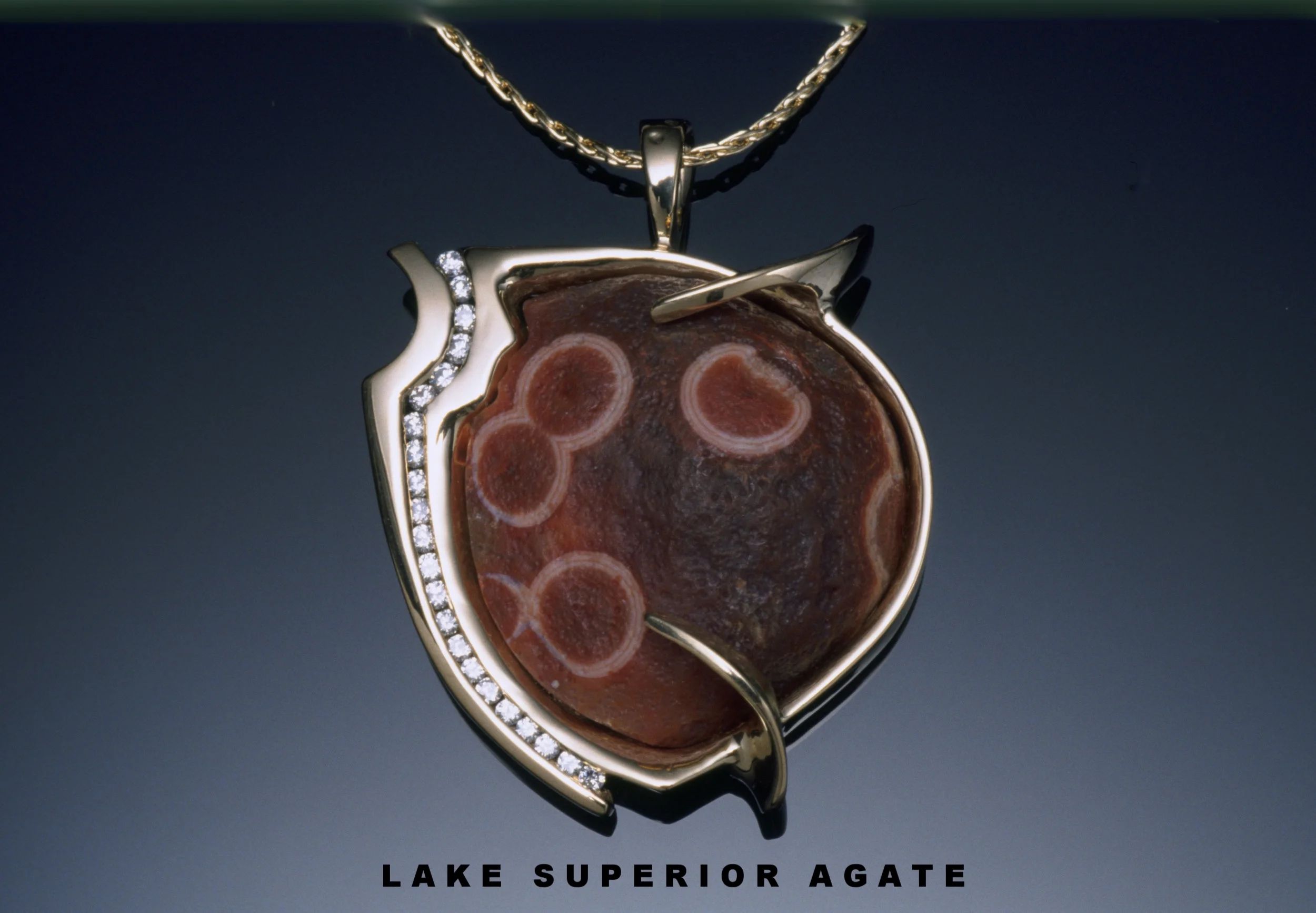  Raw Paradise Beach Lake Superior Agate with diamonds (SOLD) 