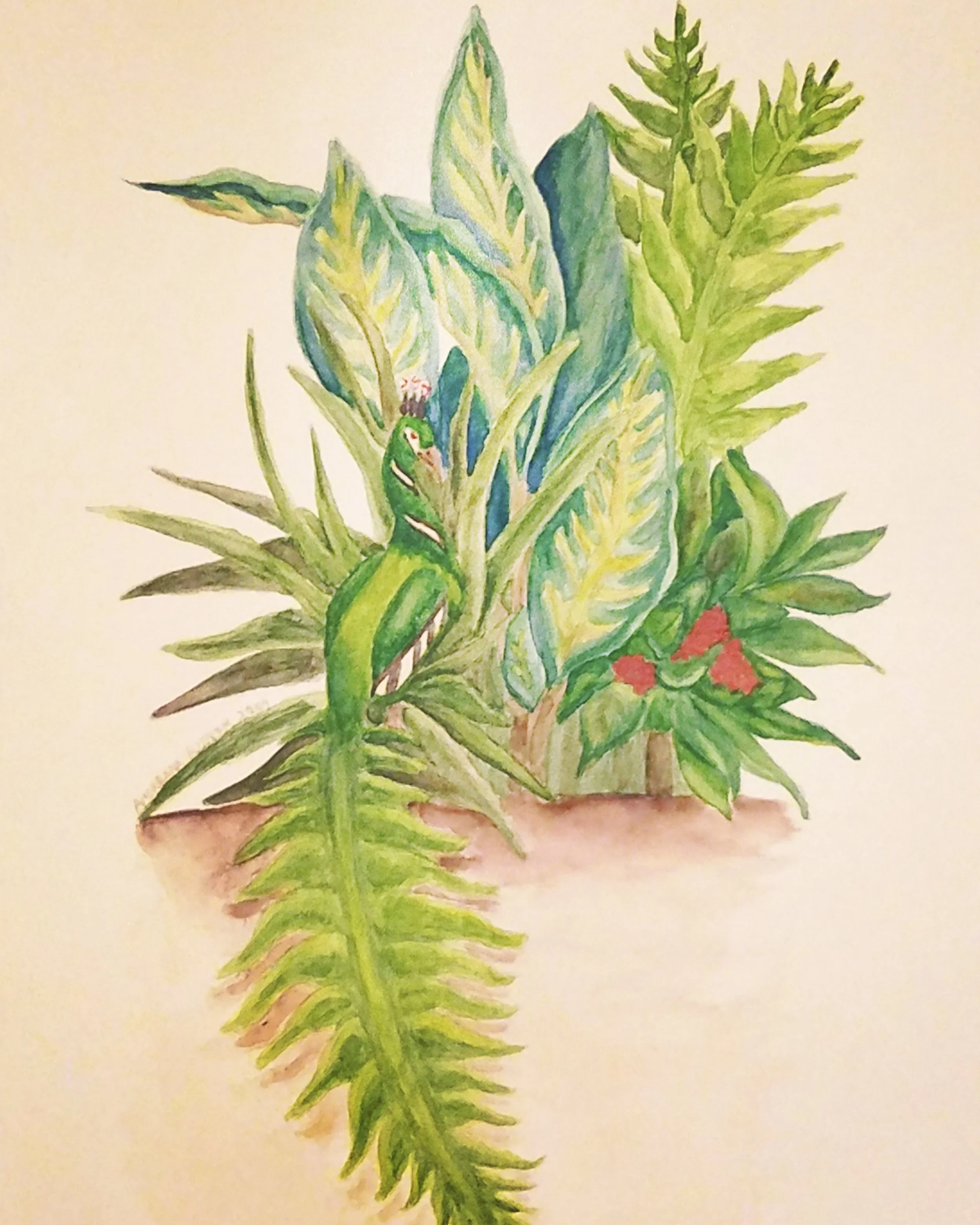 Among the leaves