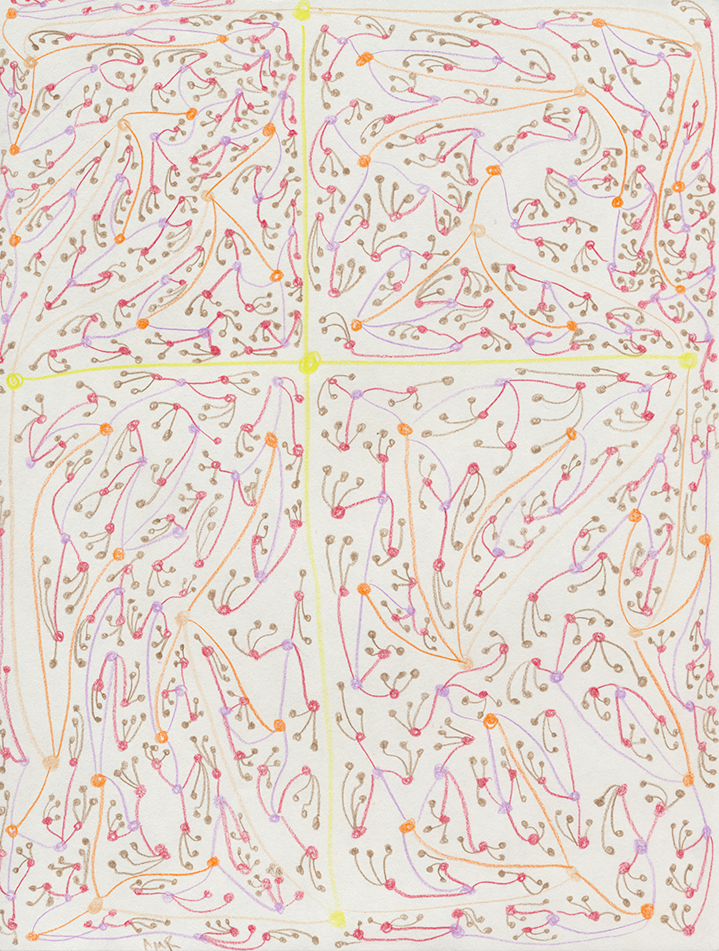 Warm-colored Cayley tree, q=4