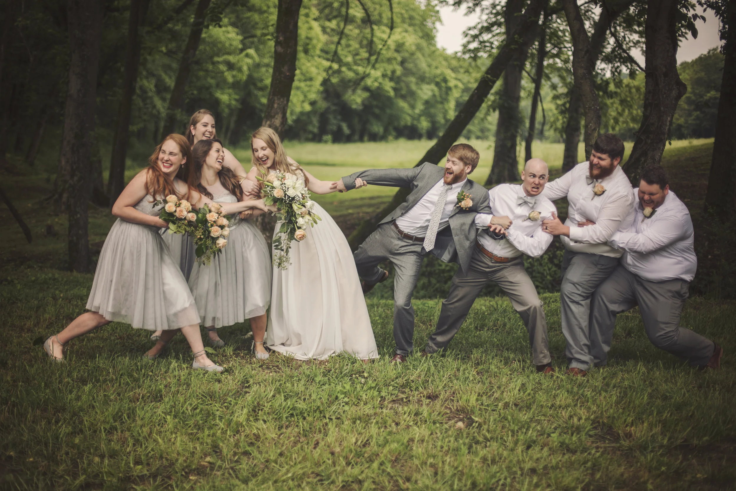 This wedding party was amazing!! Everyone was so happy for the bride and groom!