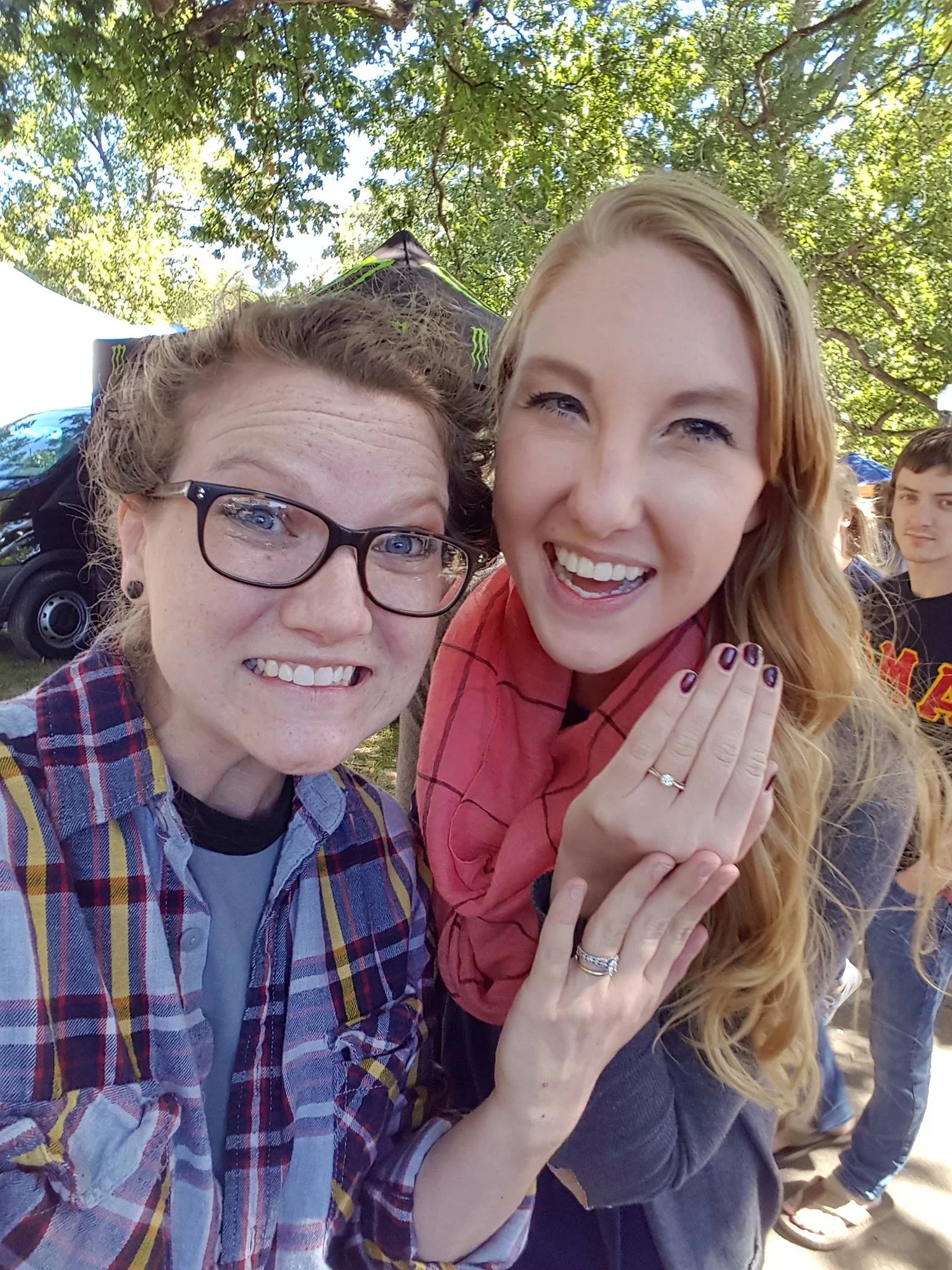 I guess I can finally post this picture from when they got engaged last fall at UT Martin's Quad City :) 