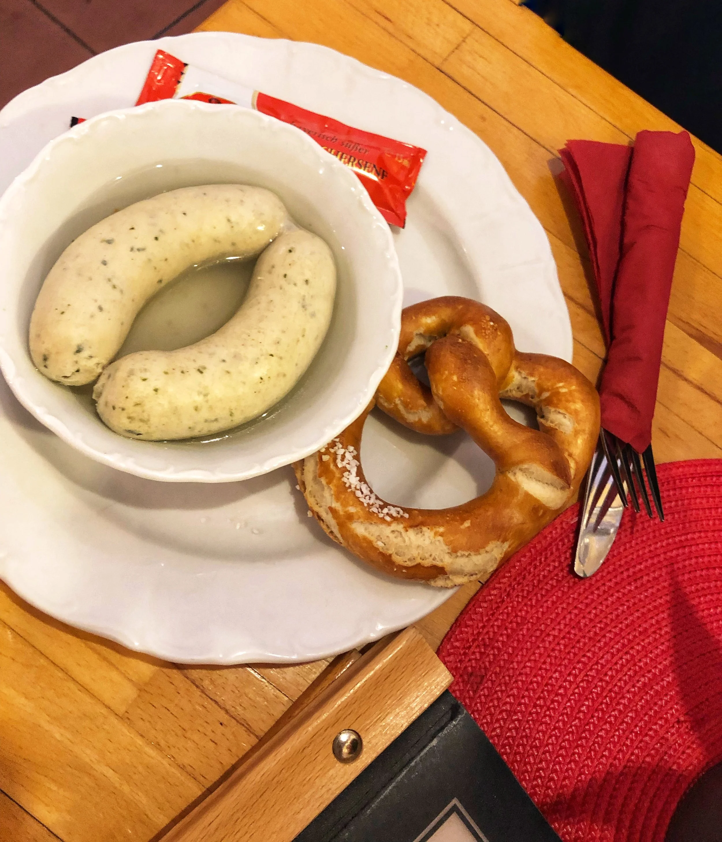 My first pretzel in Germany!