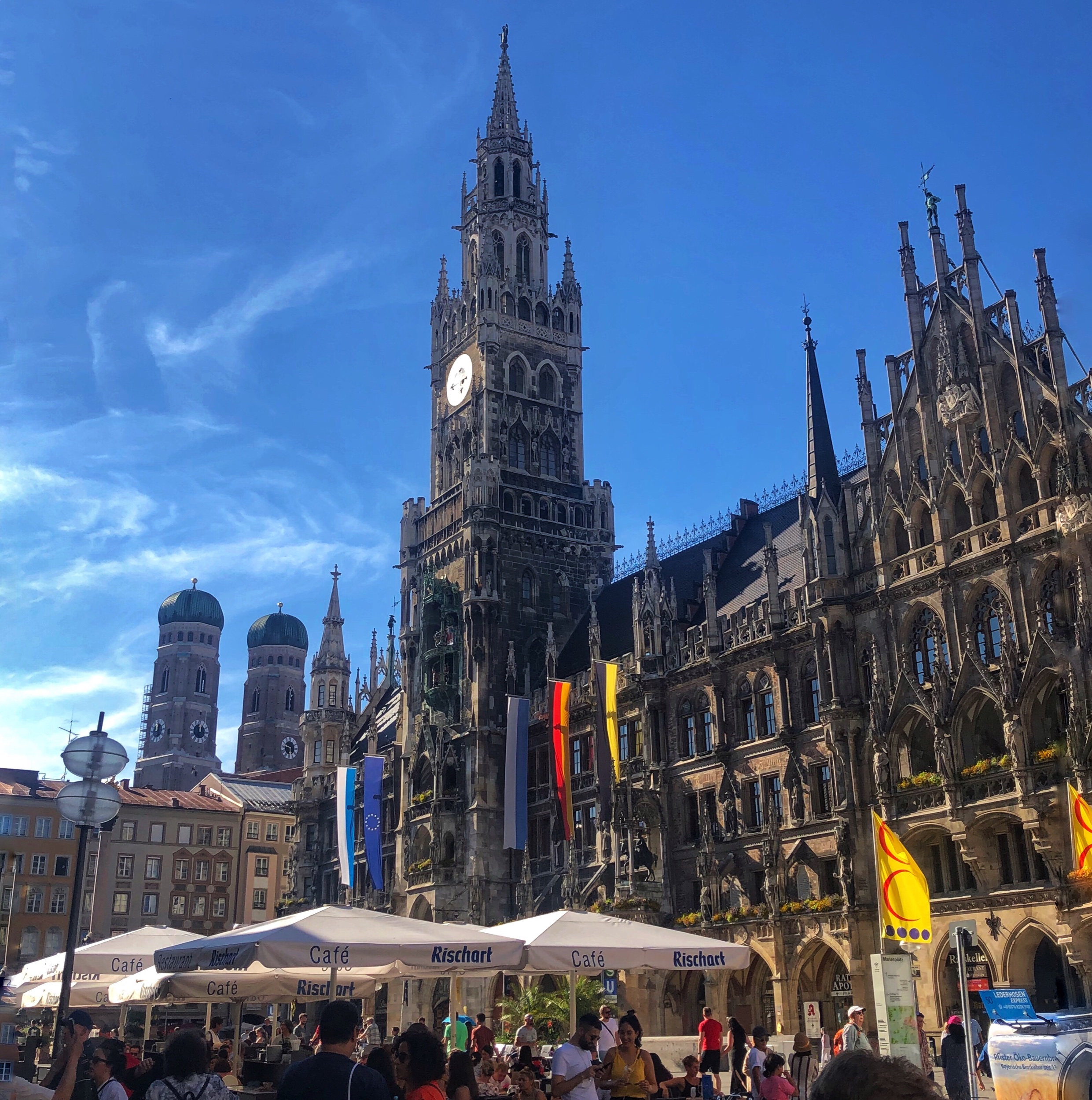 The centerpiece of Munich’s old town….of course there is a beer garden!