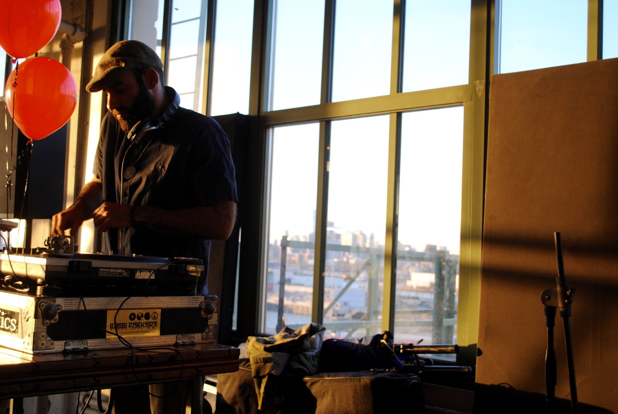 DJ Rabbi Darkside at the Lineup launch party.
