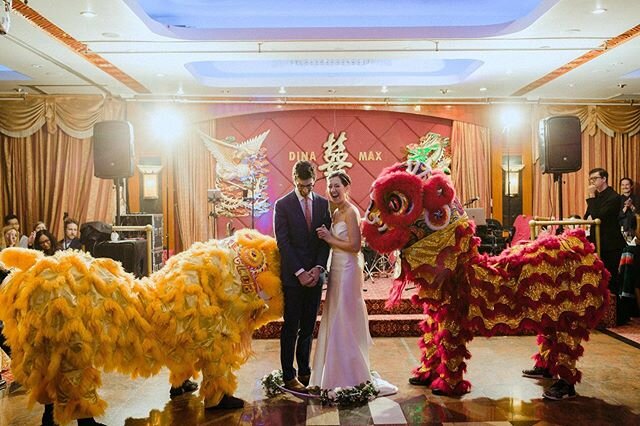 Reminiscing about Max &amp; Dina&rsquo;s reception at their fave Dim Sum spot, the Golden Unicorn, complete with Chinese lion dance.