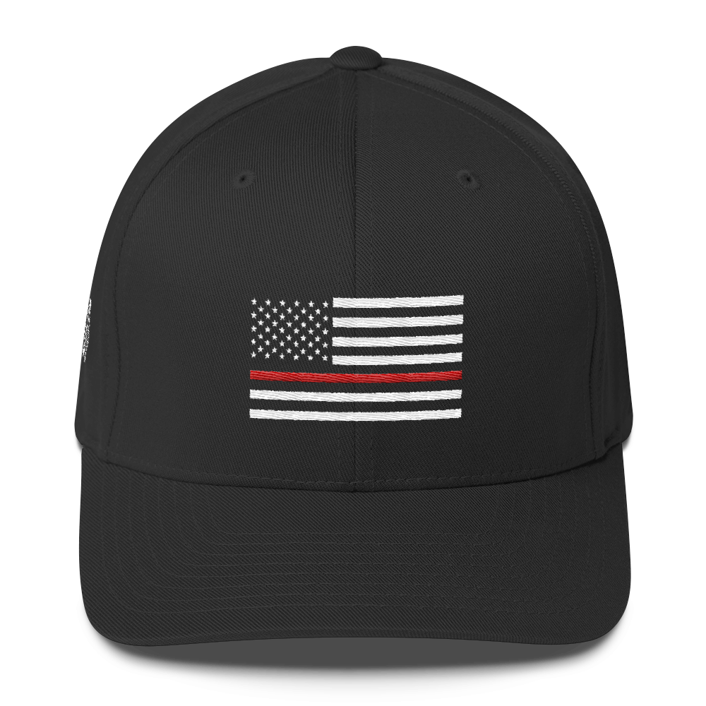 FlexFit Hat - Flag Red Line — Ten8apparel