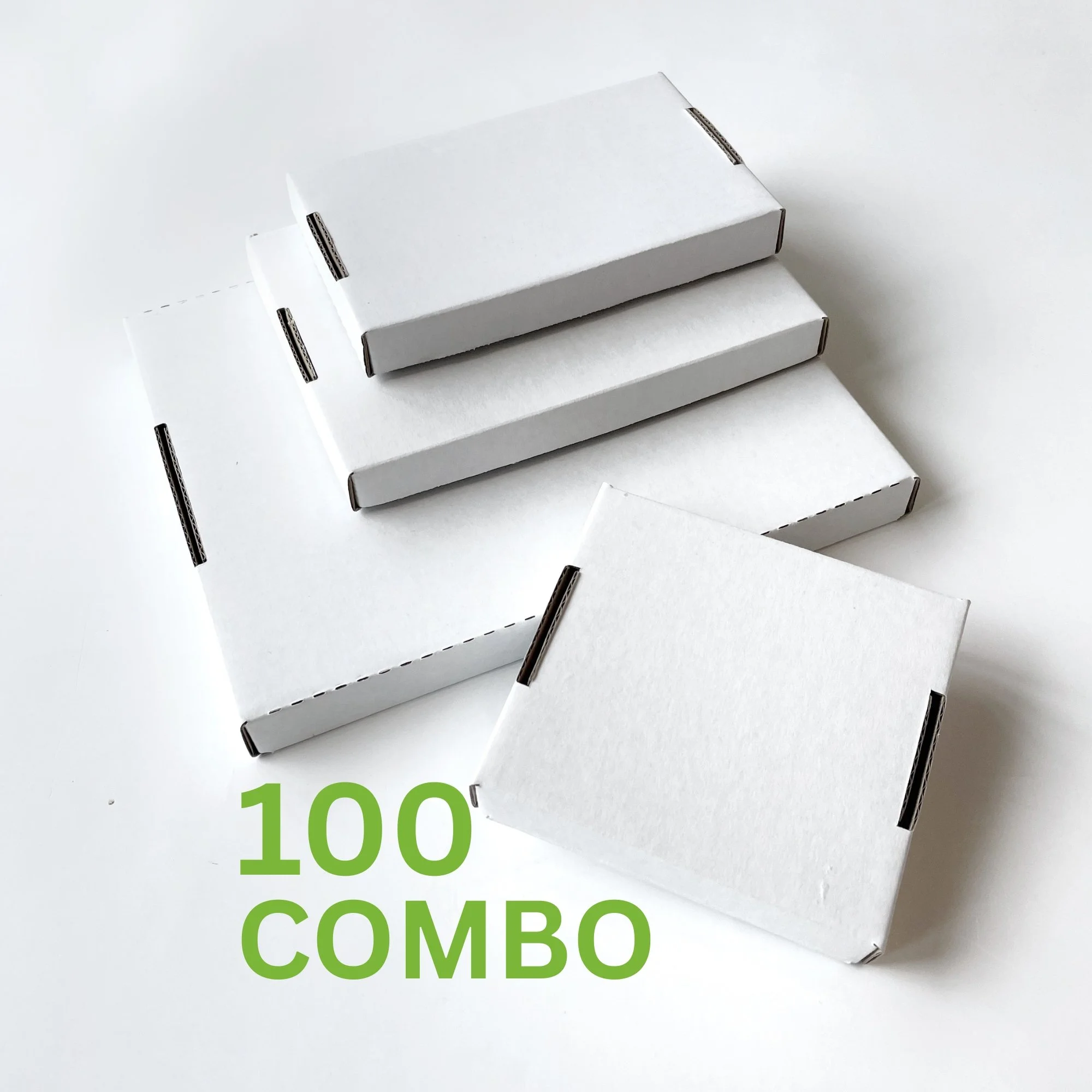 100 Combo: 15 Small, 25 Small Plus, 40 Medium, 20 Large