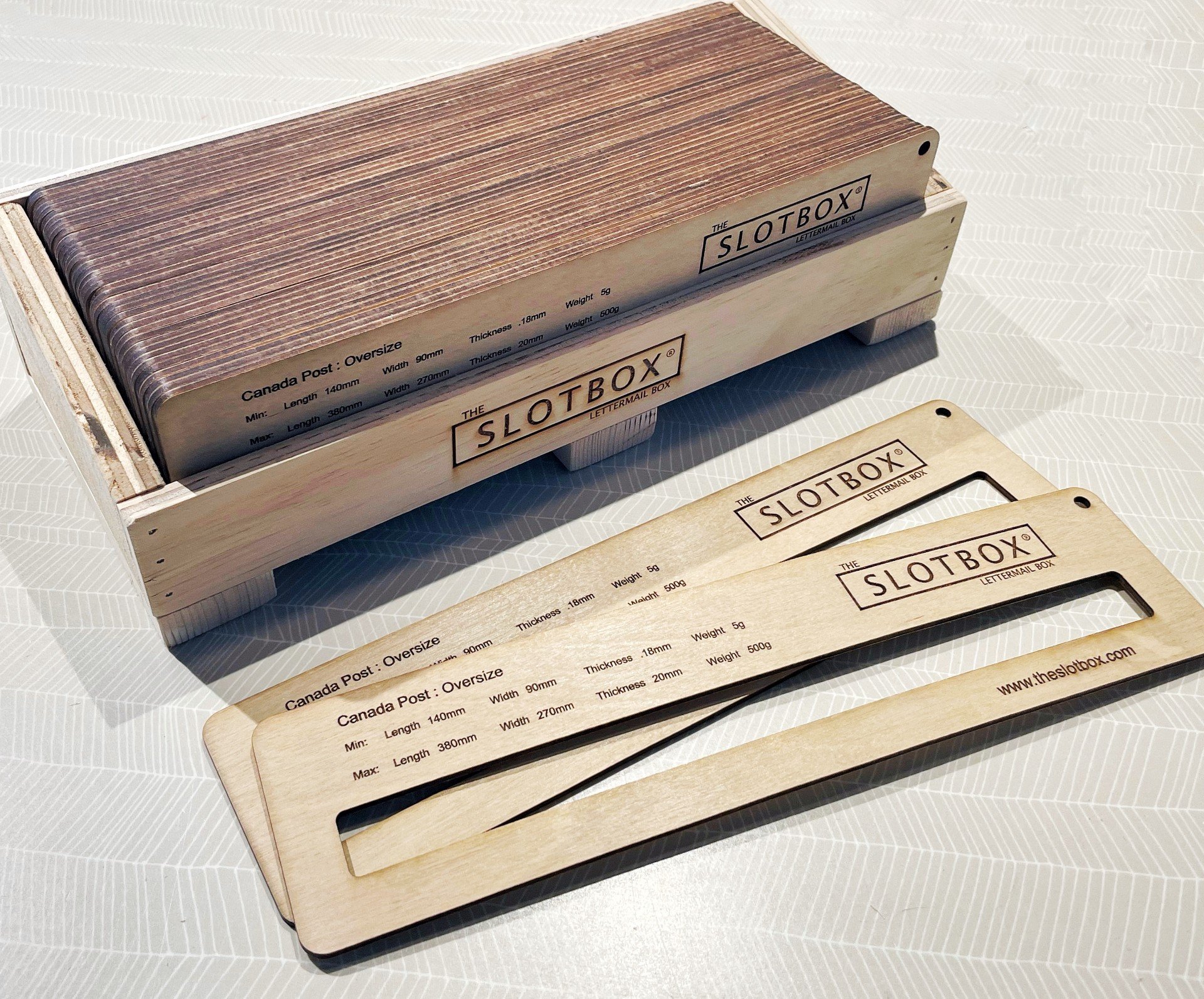 20mm Slot Template for Oversize Lettermail