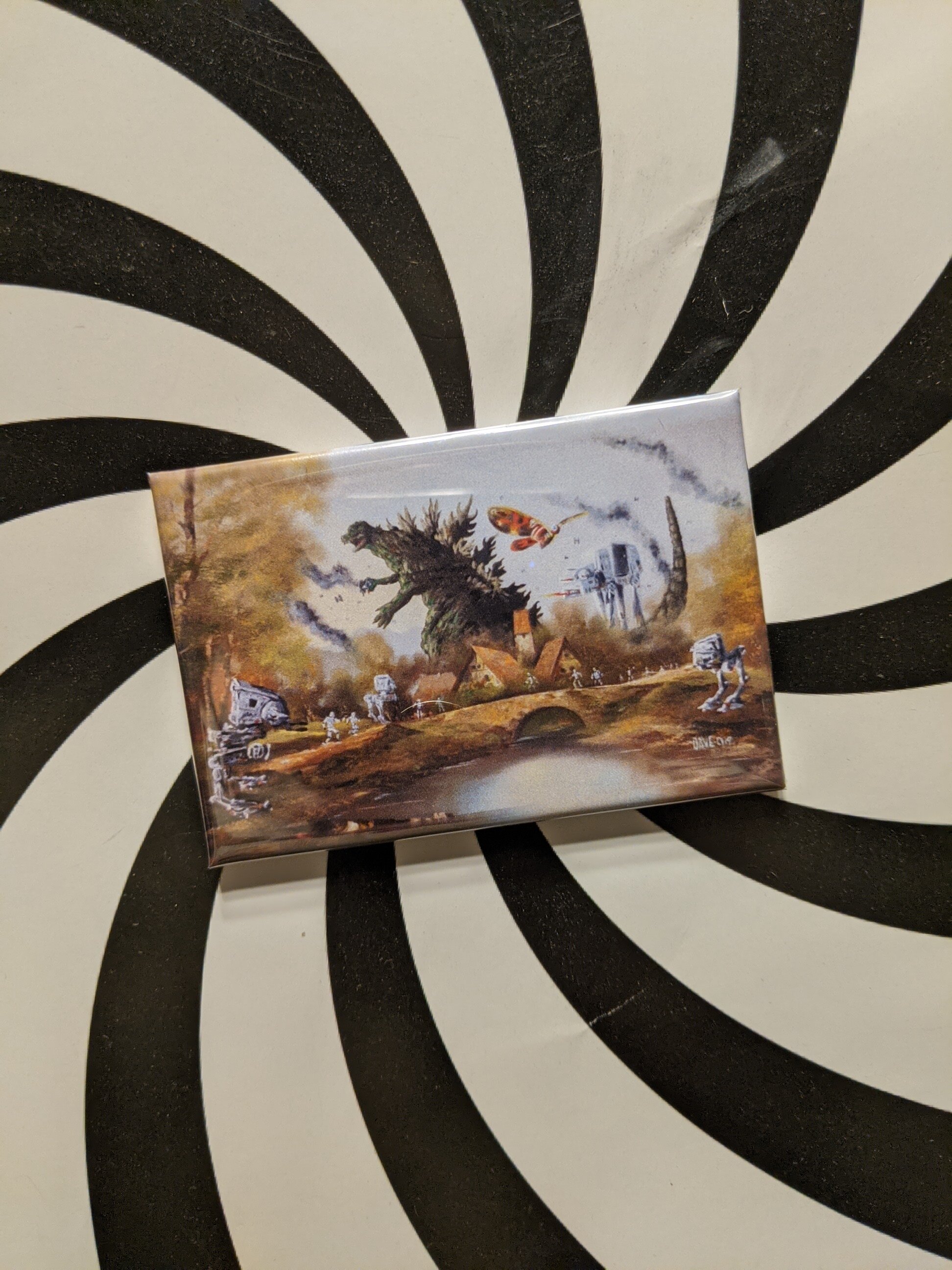 Godzilla Versus The Empire Fridge Magnet