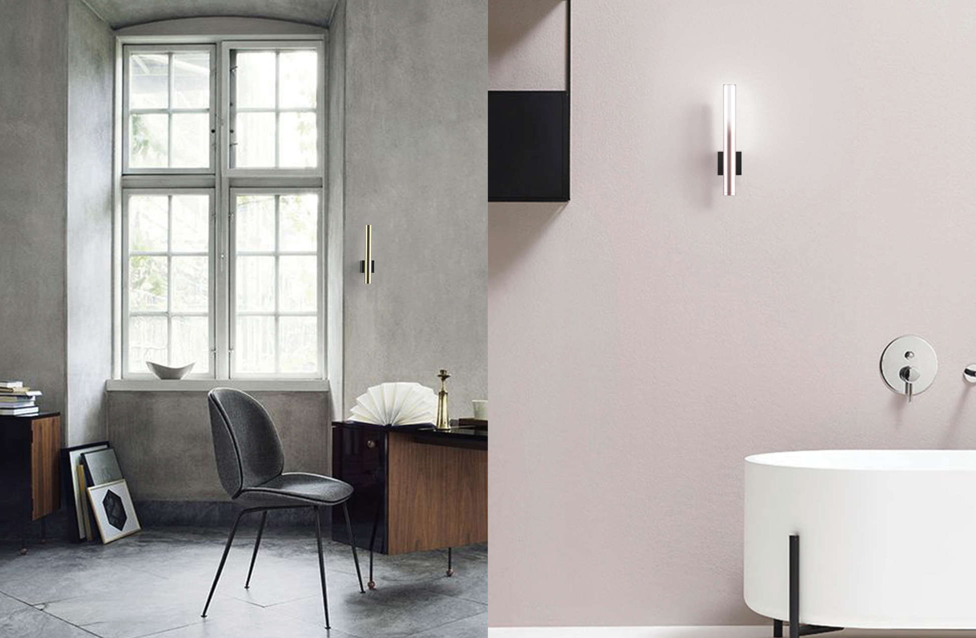 With a hidden mounting system, the wall mount blends into any space.