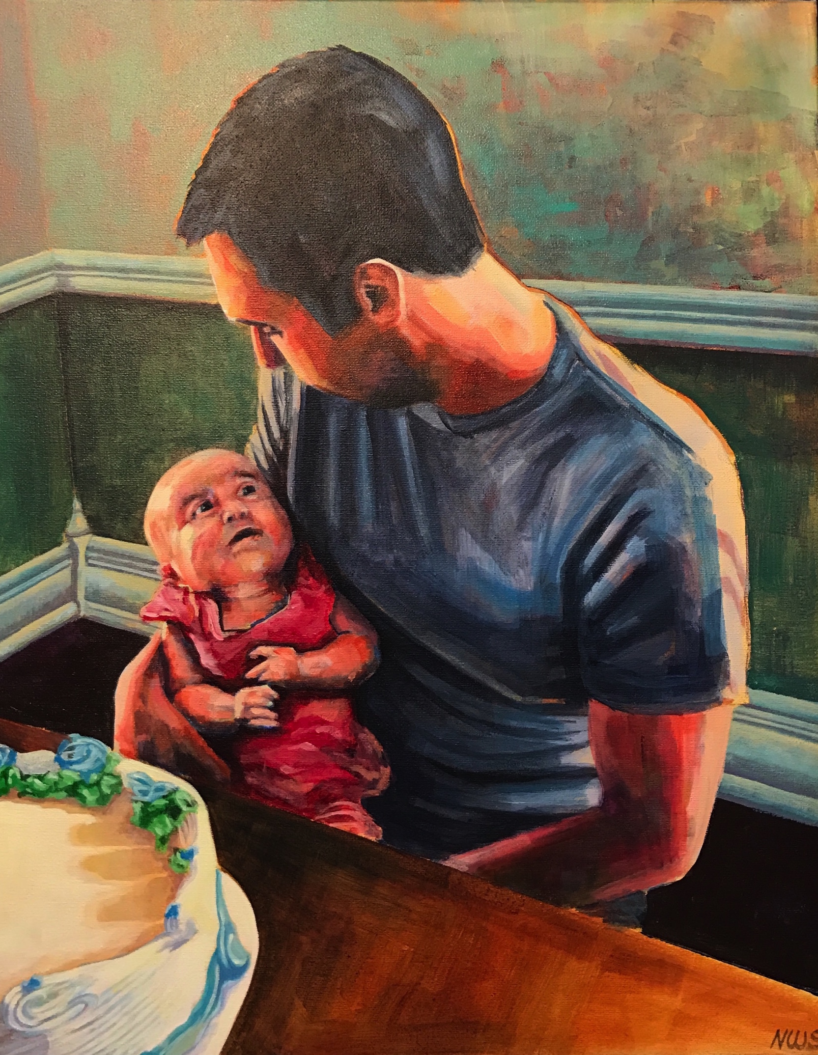 Samuel and Evie | acrylic on canvas | 20" x 16"