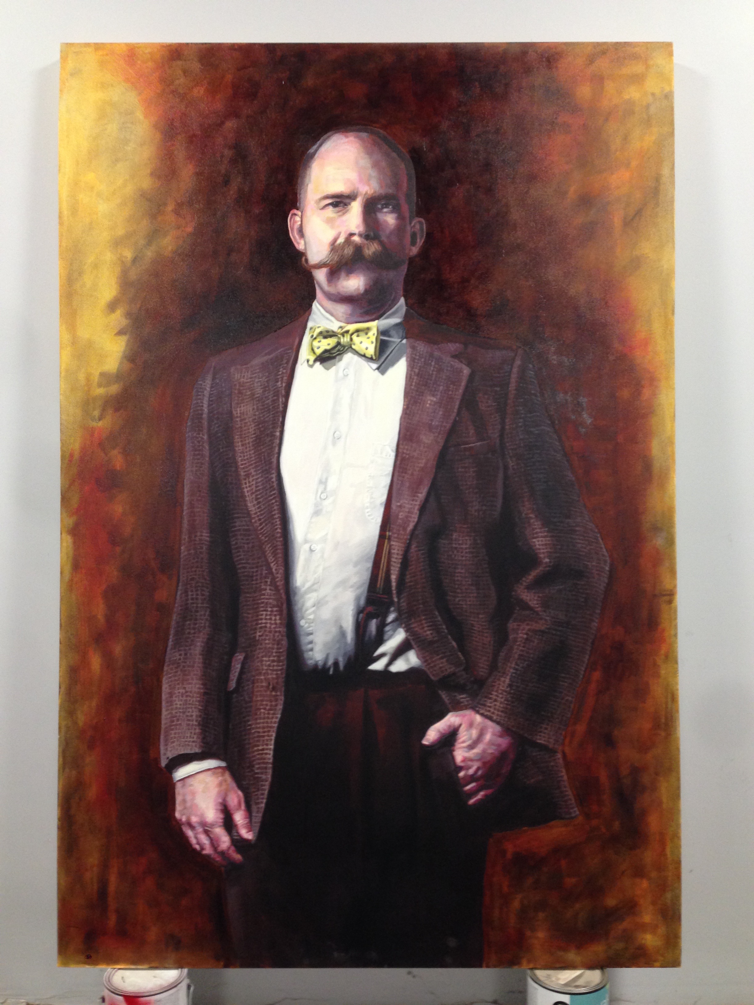 Frank Duveneck | oil on canvas | 72" x 60" | commission for Commonwealth Bistro | Covington, Ky