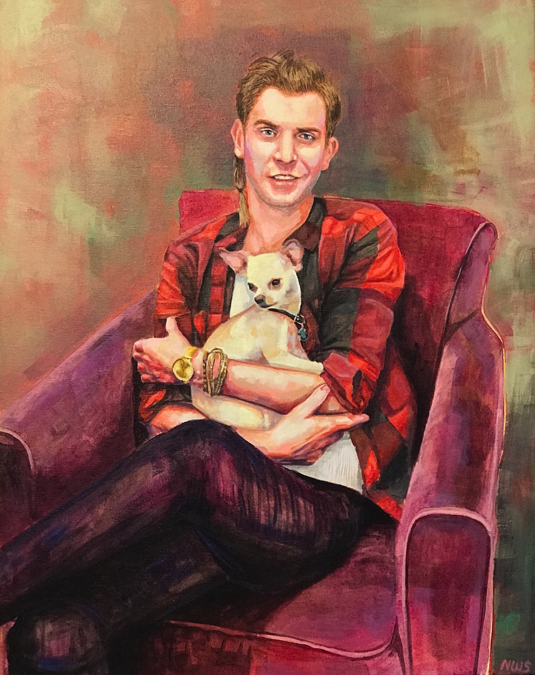 Garrett | acrylic on canvas | 20" x 16"