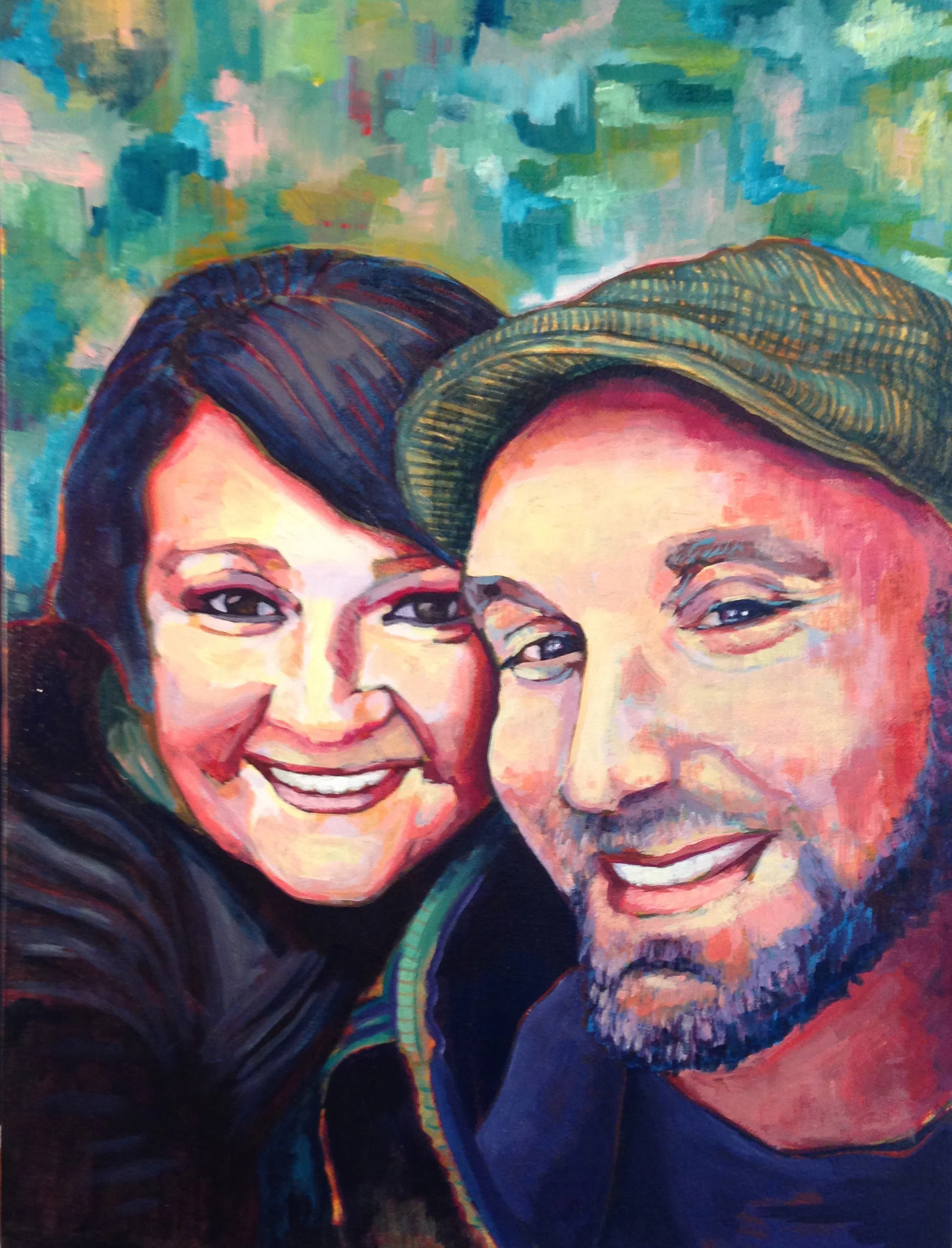 Andrea and Mario | acrylic on canvas | 24" x 18"