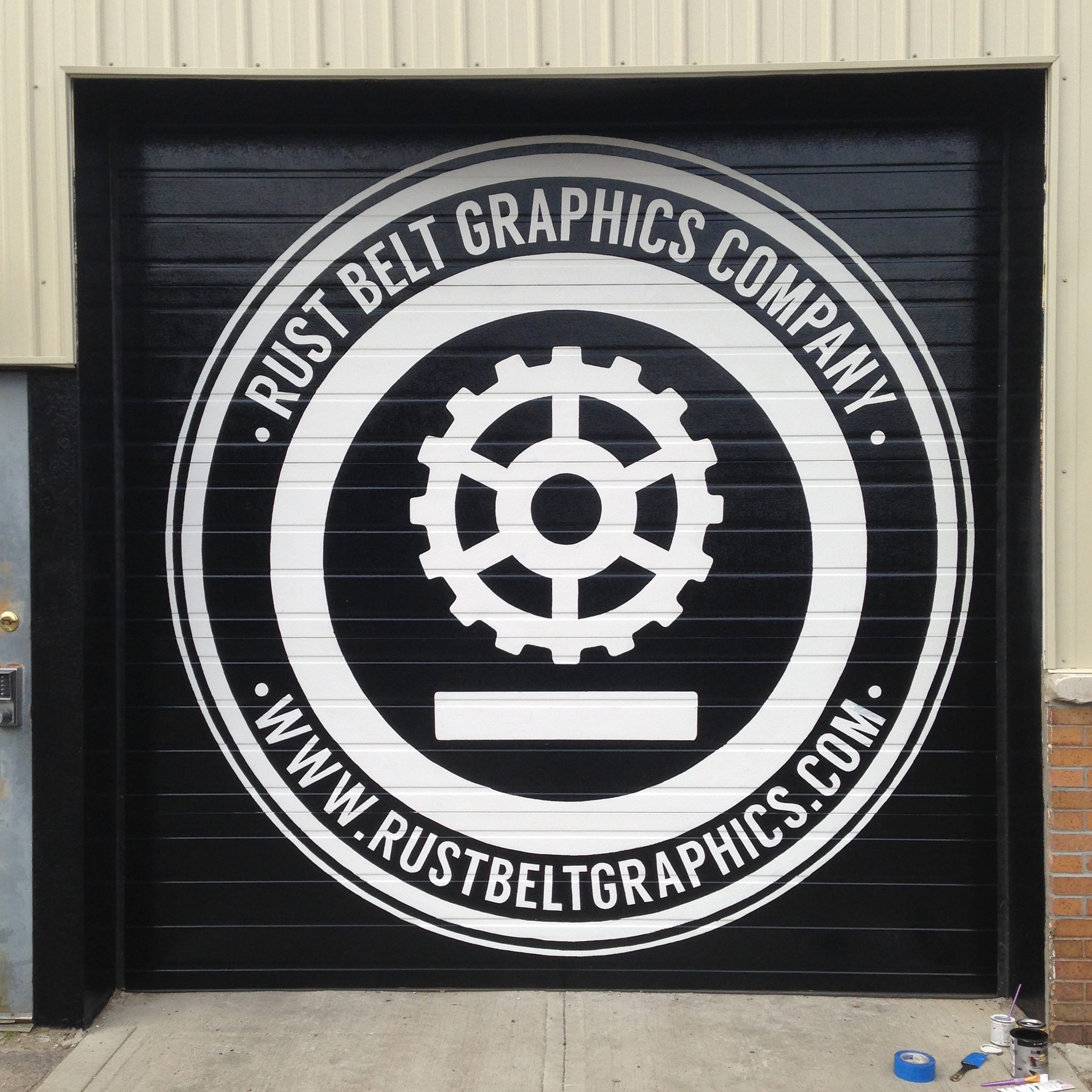 Exterior Logo | enamel | Rust Belt Graphics Company | Columbus, Oh