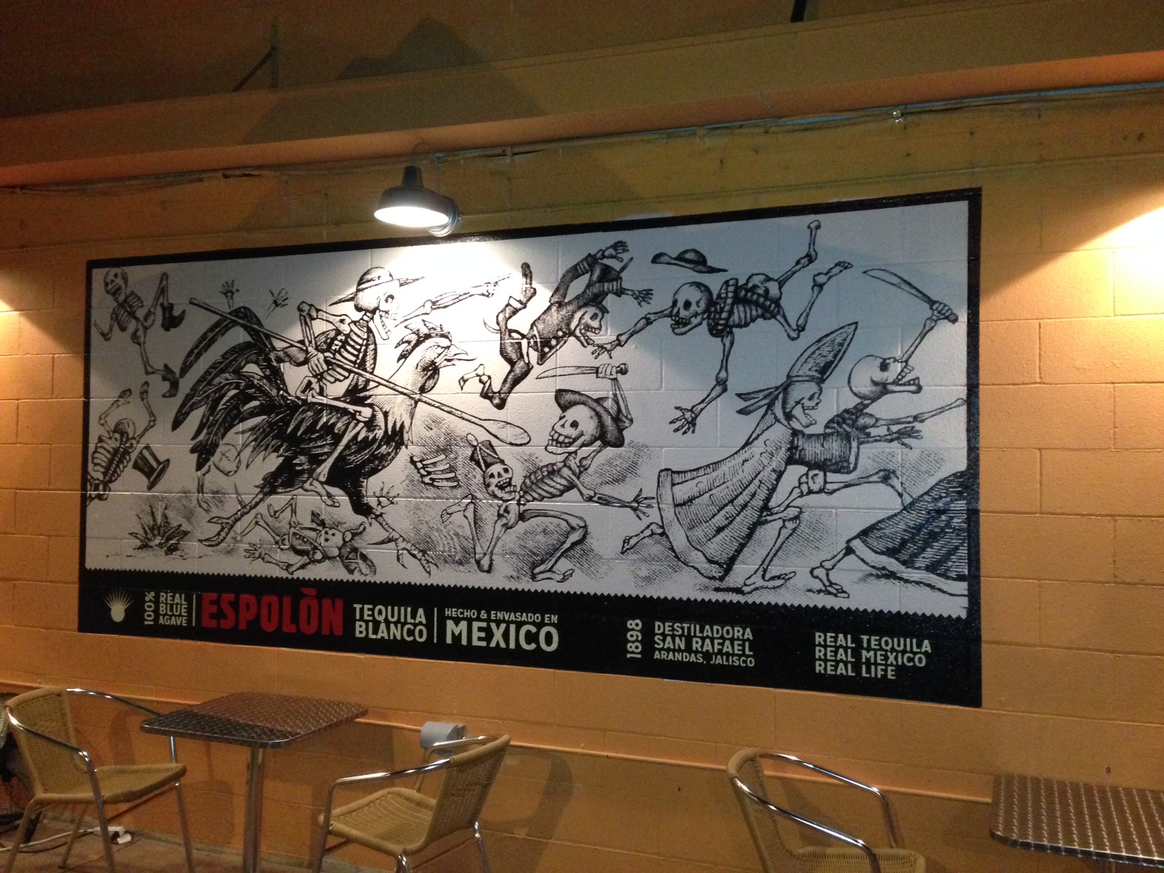 Espolon Tequila | Collaboration with Andrew Kern | Oil-Based Enamel | Cucos Taqueria | Columbus, OH