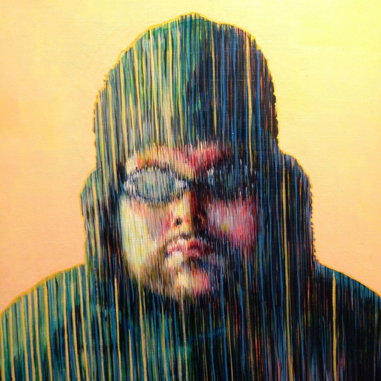 Chris in the Storm #1 | acrylic on panel | 30" x 30" 