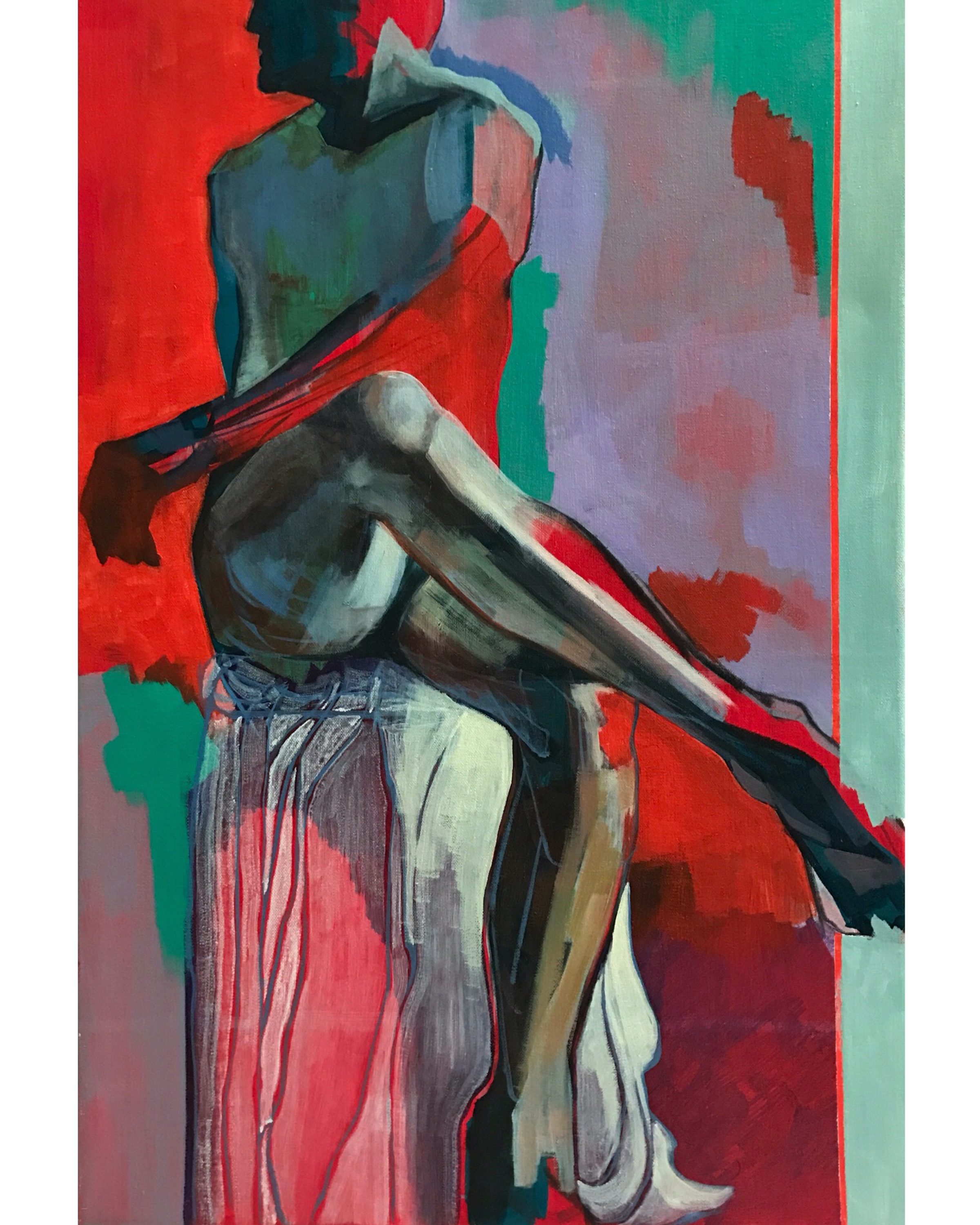  Untitled Nude Study | Oil on Canvas | 30" x 20" 