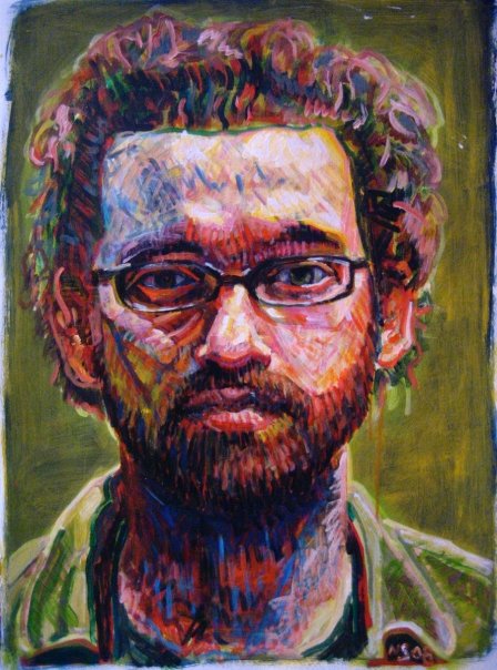 Wes | acrylic on paper | 30" x 22" 