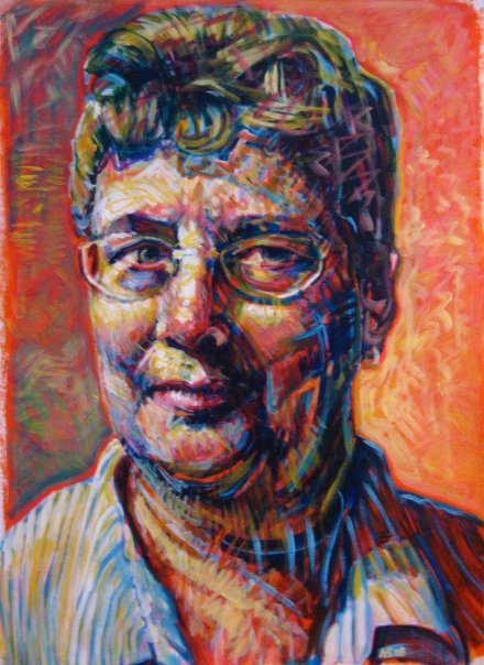 Linda | acrylic on paper | 30" x 22" 