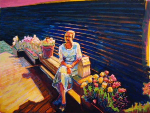 Marj | acrylic on paper | 18" x 24" | (SOLD)