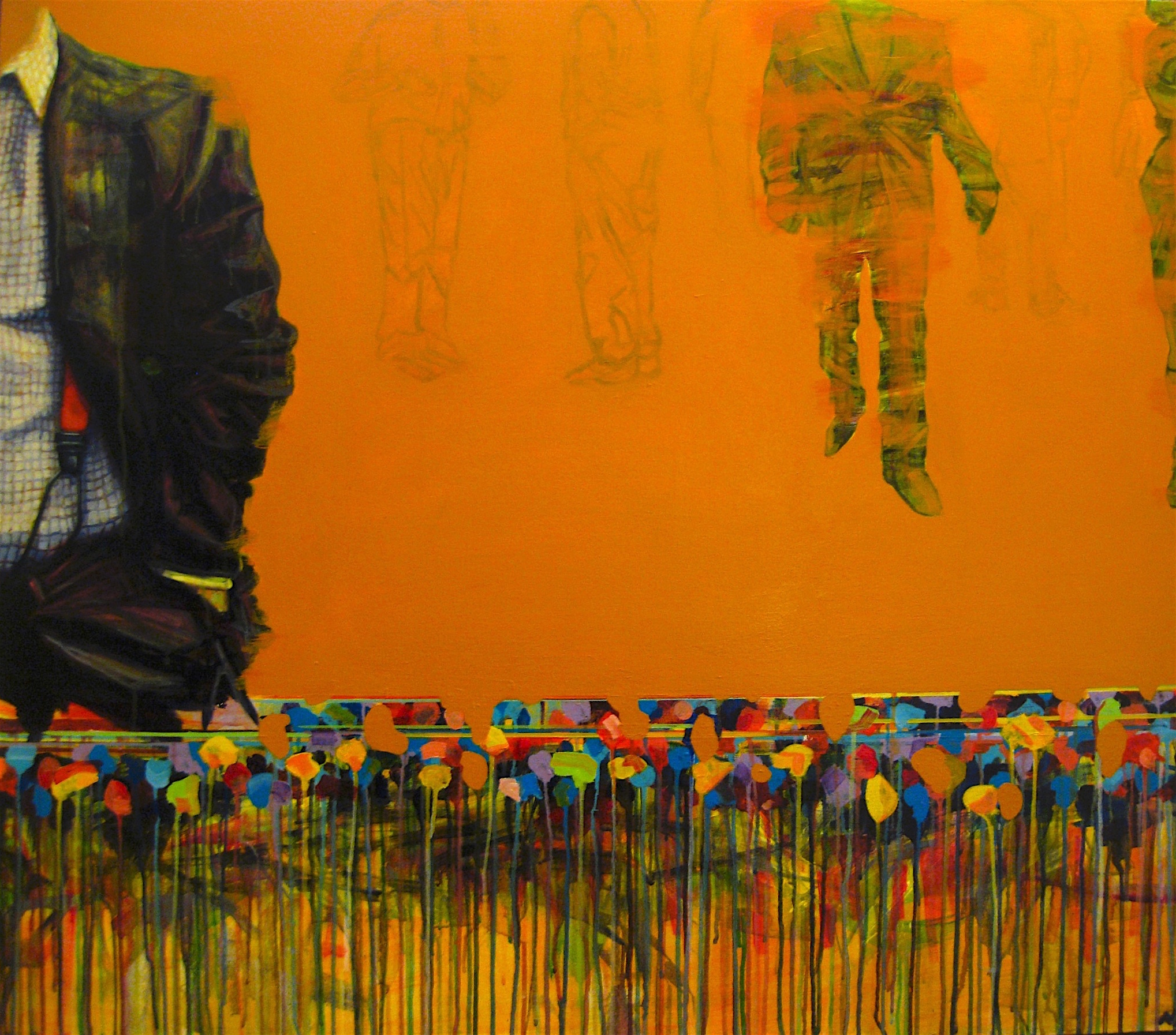 Reception | acrylic on canvas | 42" x 54" | (SOLD)