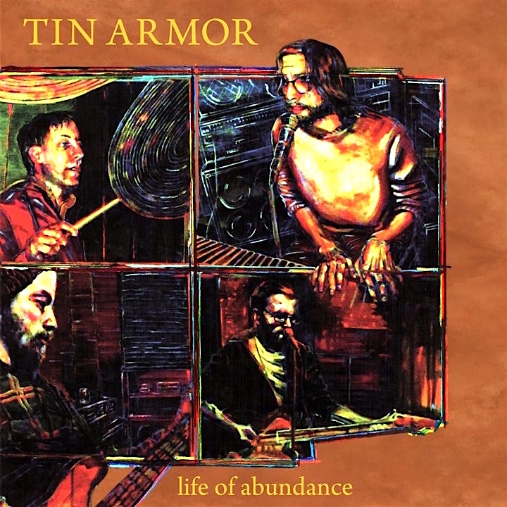Tin Armor Album Cover | acrylic on canvas | 30" x 30"