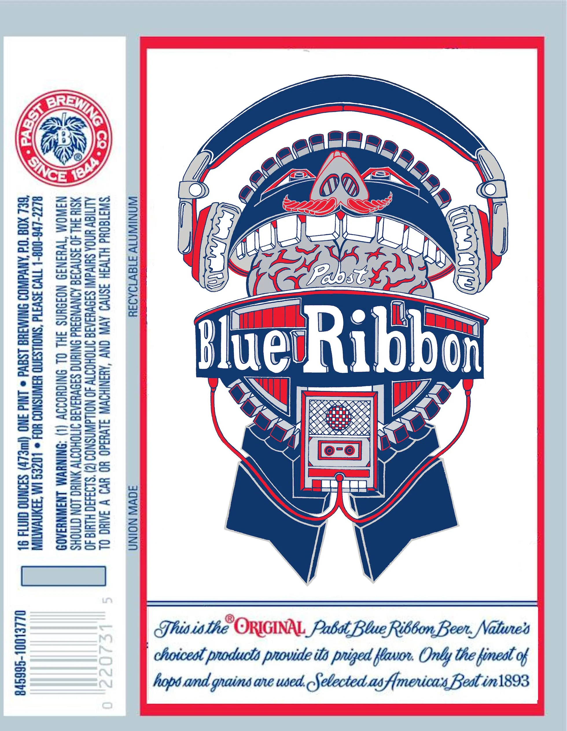 PBR Music Head | Runner Up, Pabst Blue Ribbon Annual National Music Can Competition