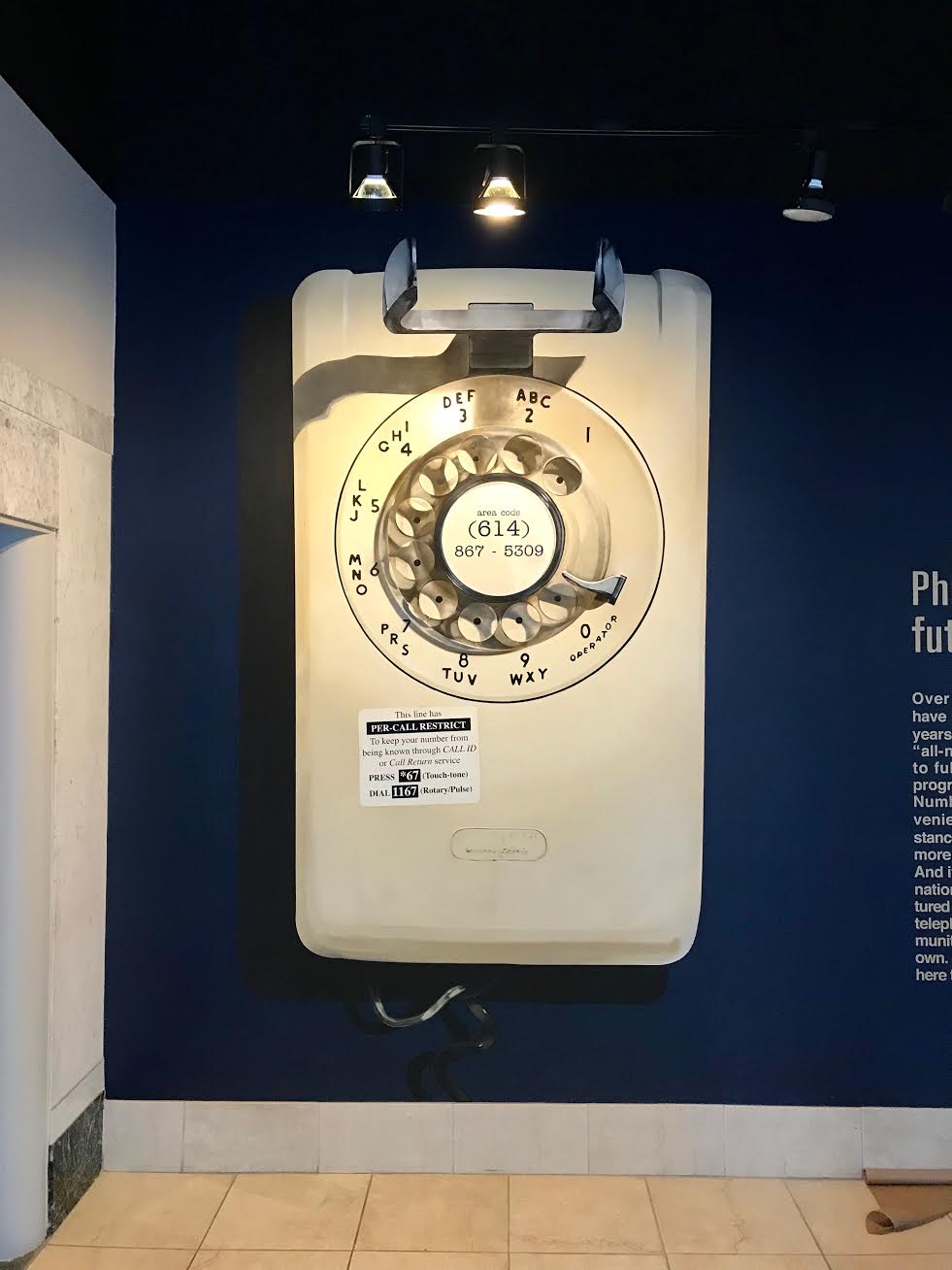 Rotary Phone (614) 856 - 5309 | Collaboration with FlatBlack Visuals | Aerosol, Enamel, Latex Paint | Exchange Urban Lofts | Columbus, Ohio