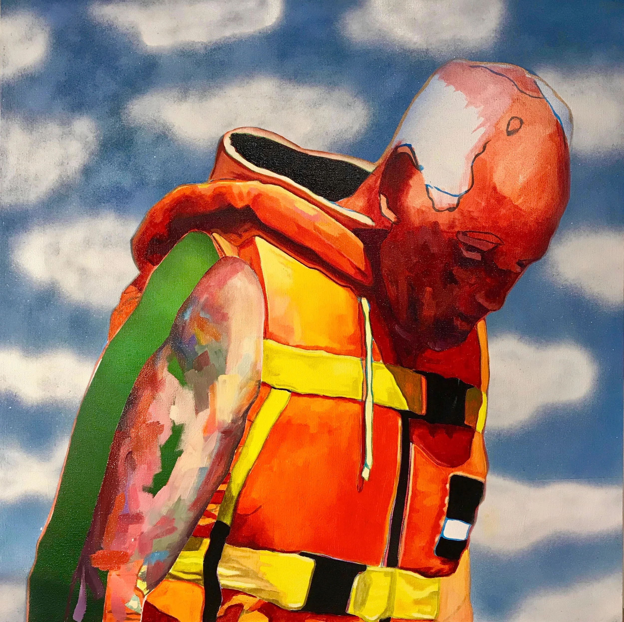 Untitled | oil & aerosol on canvas | 36” x 36”