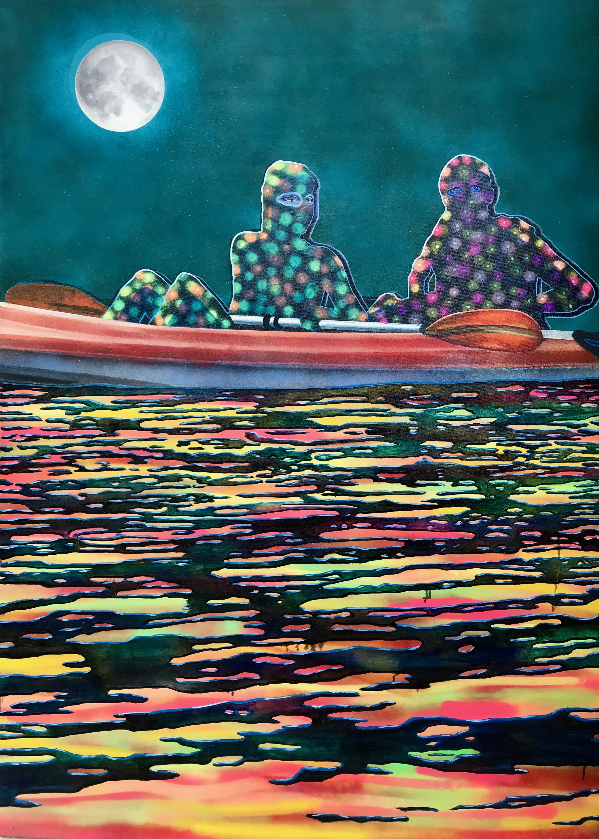 Subcutaneum 2 | oil & aerosol on canvas | 54 x 42” (SOLD)