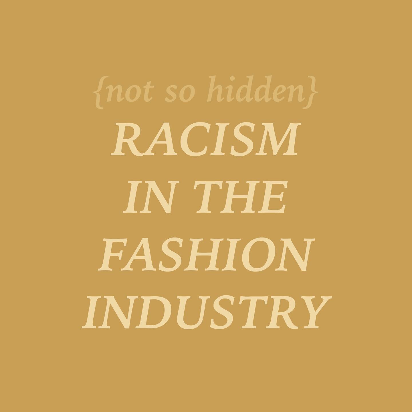 To my white fashion fam: let&rsquo;s recognize these statements for what they are (aggressions against models of color) and do better. Ignoring the problem or making excuses perpetuates the racism ingrained in our already so divisive industry and I&r